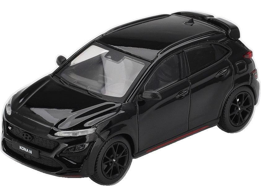 Hyundai Kona N Noir fantôme (conduite à gauche) (exclusivité Corée) Voiture miniature MINI GT moulée sous pression à l'échelle 1/64