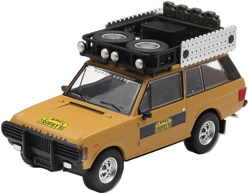 Land Rover Range Rover 1981 Camel Trophy Sumatra K.Stoppa/A.Valldorf Blister Packaging 1:64 Scale Diecast Car – MINI GT