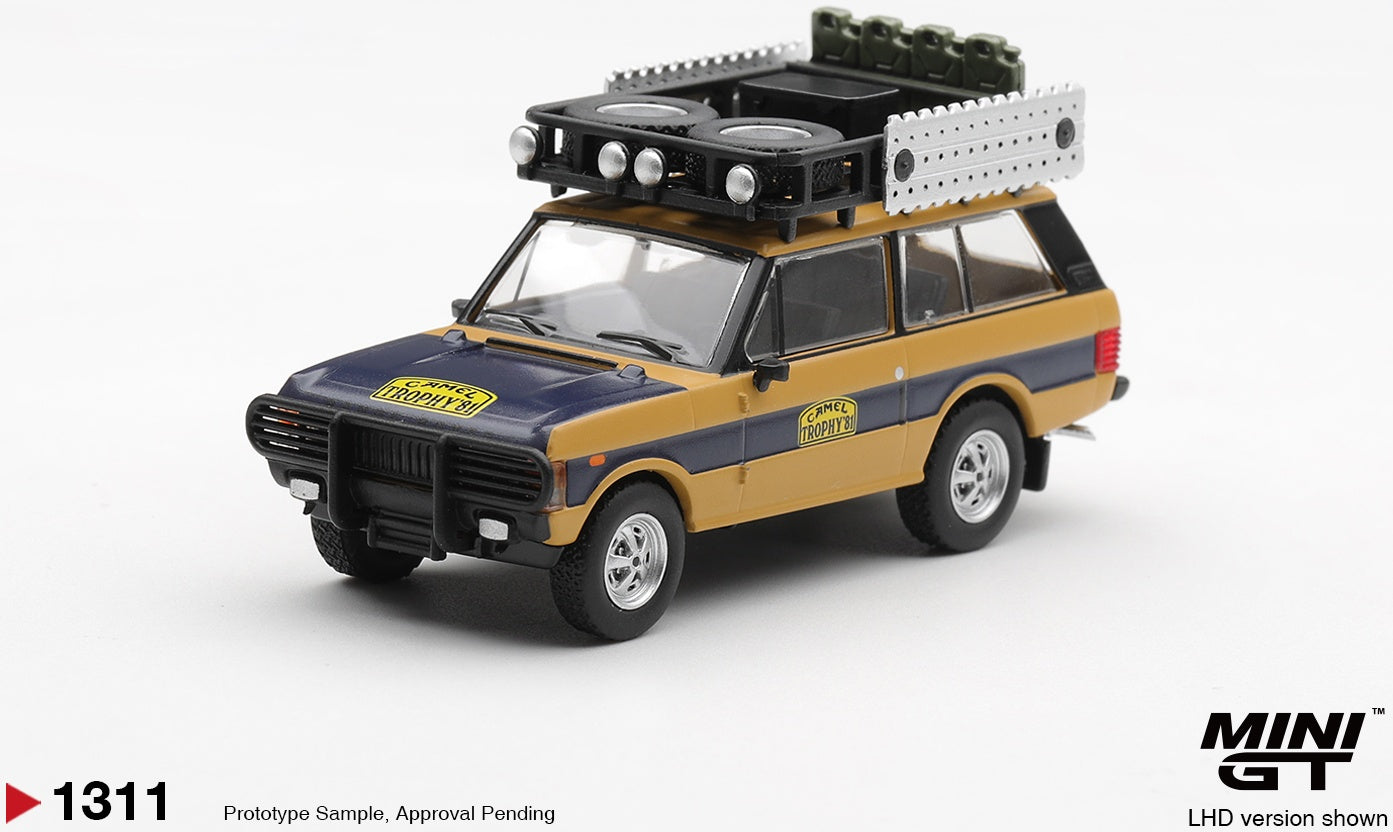 Land Rover Range Rover 1981 Camel Trophy Sumatra N.Sudmann/F.Hofmann (LHD) Blister Packaging 1:64 Scale Diecast Model Car – MINI GT