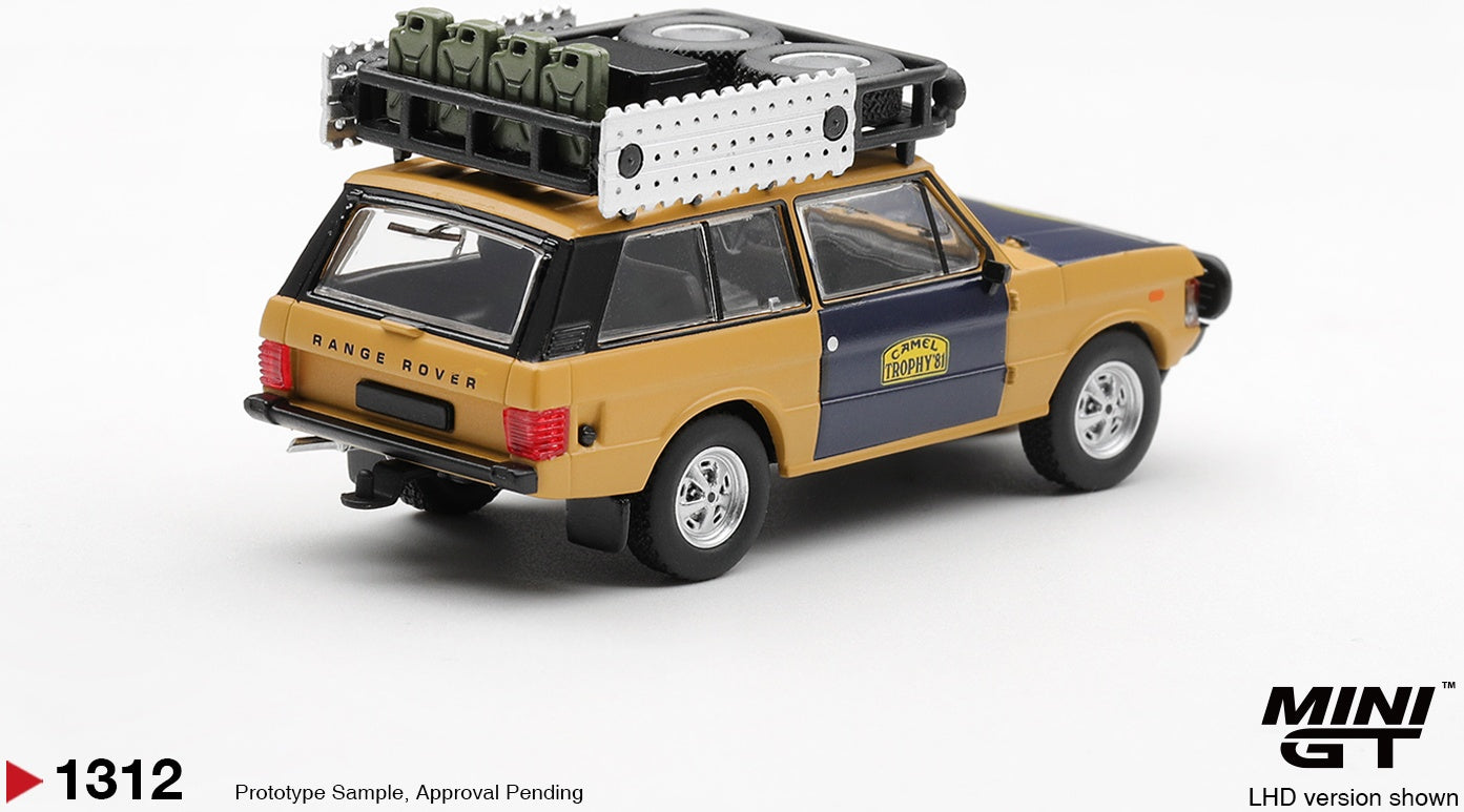 Land Rover Range Rover 1981 Camel Trophy Sumatra H.Fischer/W.Bays (LHD) Blister Packaging 1:64 Scale Diecast Model Car – MINI GT