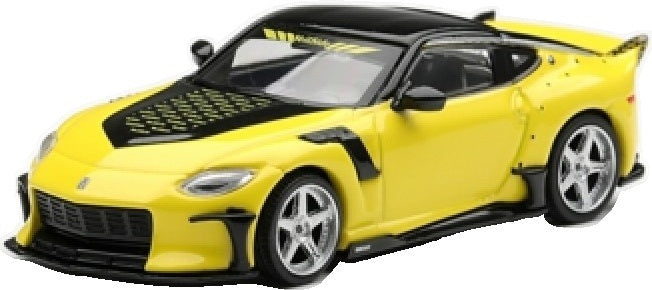 Nissan Z Veilside FFZ400 Ikazuchi Yellow (RHD) 1:64 Scale Diecast Model Car – MINI GT