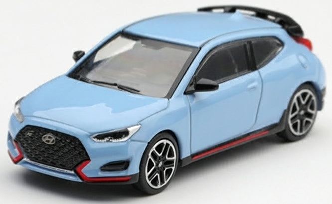 Hyundai Veloster N Performance Blue (LHD) 1:64 Scale Diecast Car – MINI GT