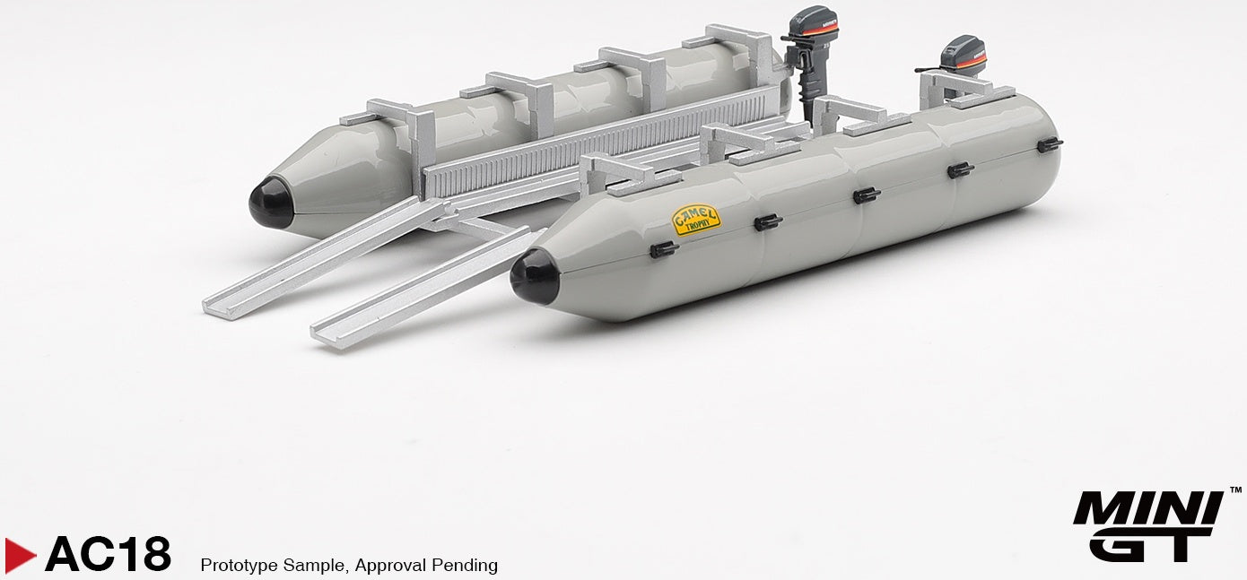 Camel Trophy Pontoon Raft 1:64 Scale Plastic and Alloy Model – MINI GT