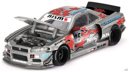 Nissan Skyline GT-R (R34) Kaido Star Racing V1 1:64 Scale Diecast Model Car – MINI GT