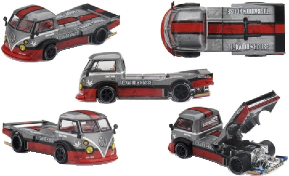 Volkswagen T1 Street Battle Spec V1 1:64 Scale Diecast Pickup – MINI GT