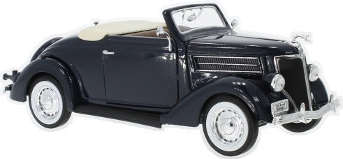 Ford Deluxe Cabriolet 1936 Dark Blue 1:24 Scale Diecast Car – Welly