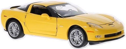 Chevrolet Corvette (C5) Z06 2007 Yellow 1:24 Scale Diecast Car – Welly