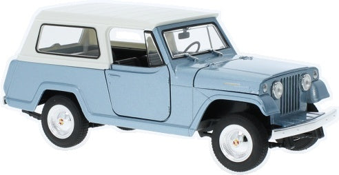Jeep Jeepster Commando Light Blue 1:24 Scale Diecast Car – Welly