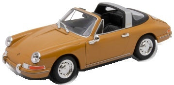 Porsche 911 Targa Dark Yellow Soft Rear Window Up 1:24 Scale Diecast Car – Welly