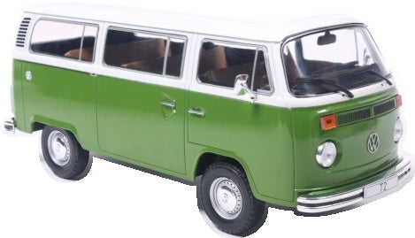 Volkswagen T2b Green/White 1972 1:24 Scale Diecast Bus – WhiteBox