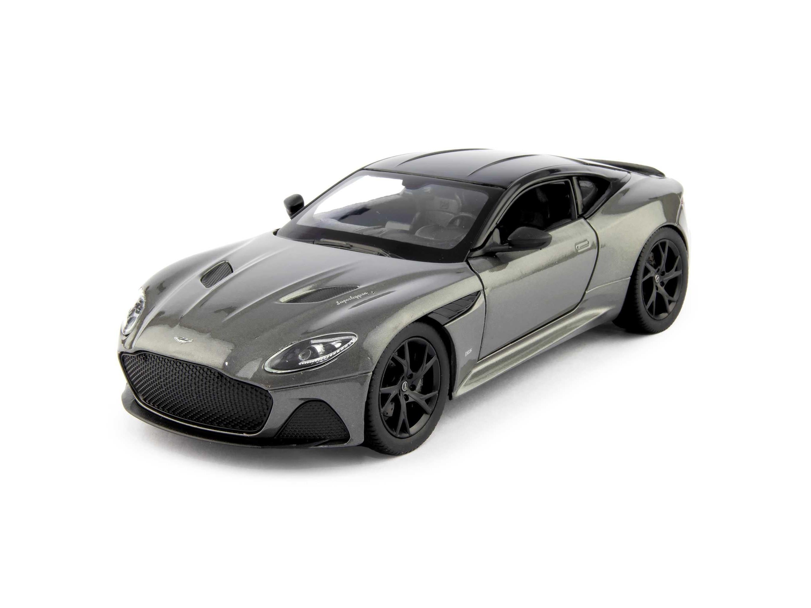 Aston Martin DBS Superleggera Diecast Model Car grey - 1:24 Scale-Welly-Diecast Model Centre