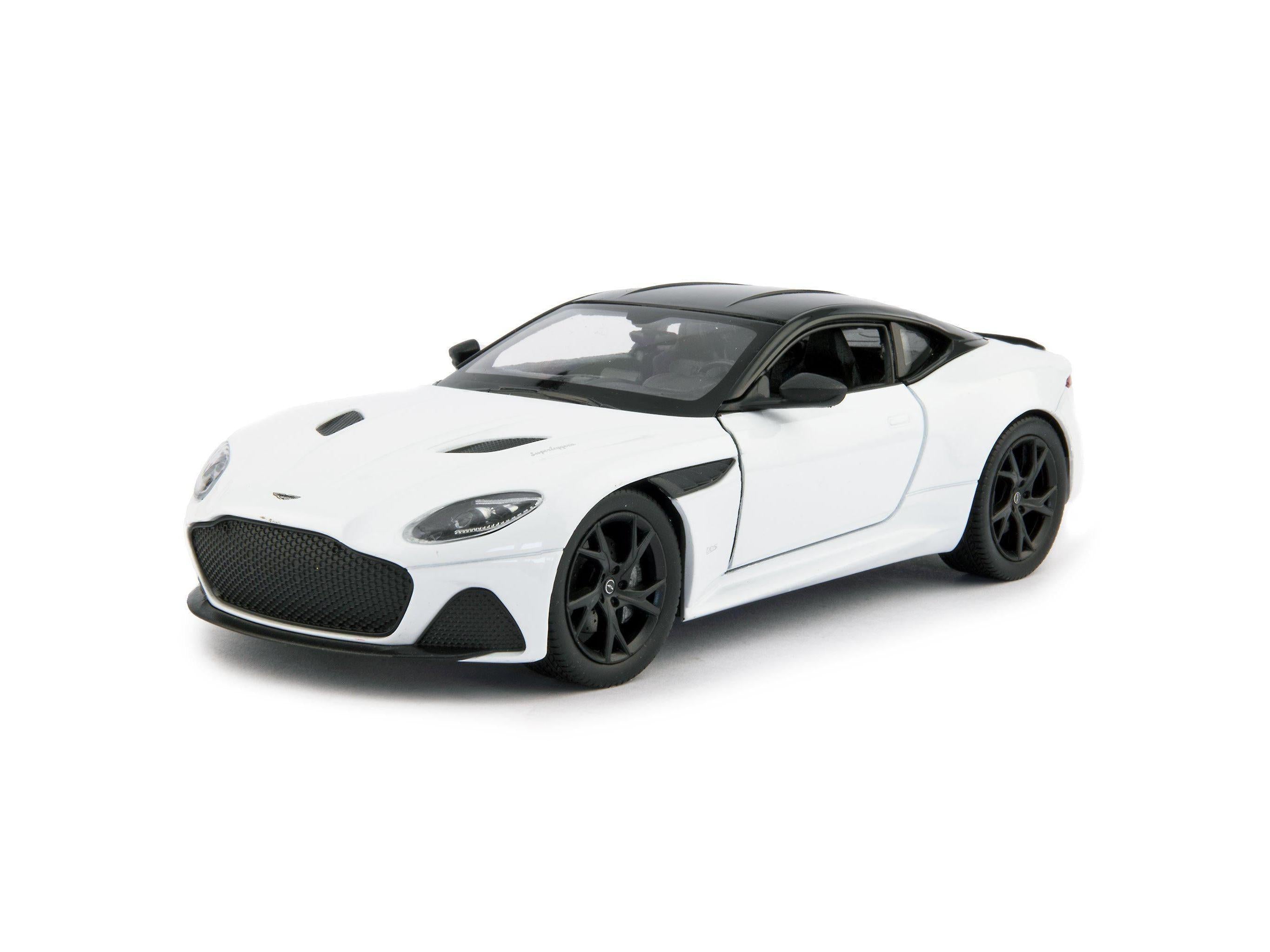 Aston Martin DBS Superleggera Diecast Model Car white - 1:24 Scale-Welly-Diecast Model Centre