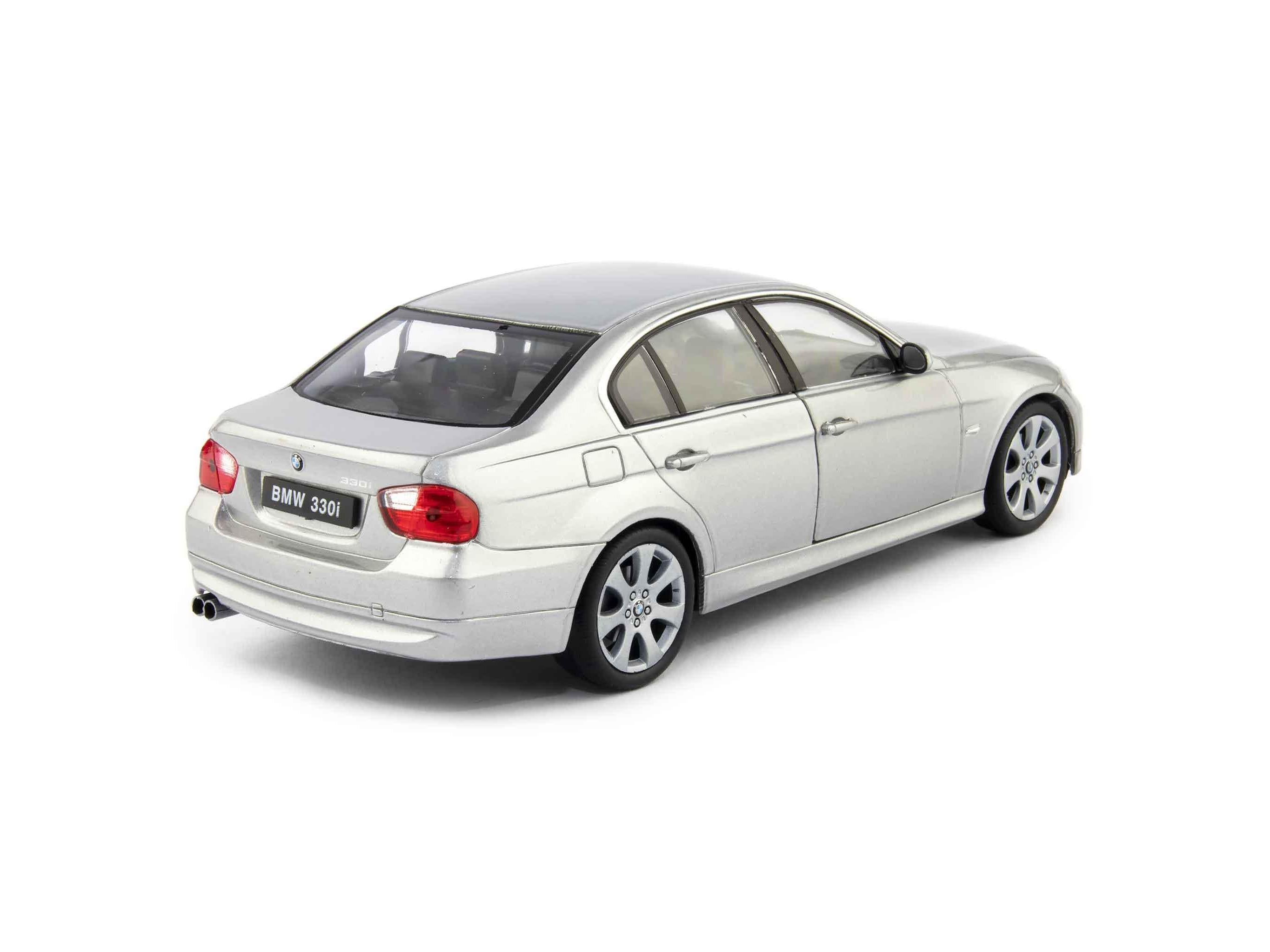 BMW 330i Diecast Model Car grey - 1:24 Scale-Welly-Diecast Model Centre