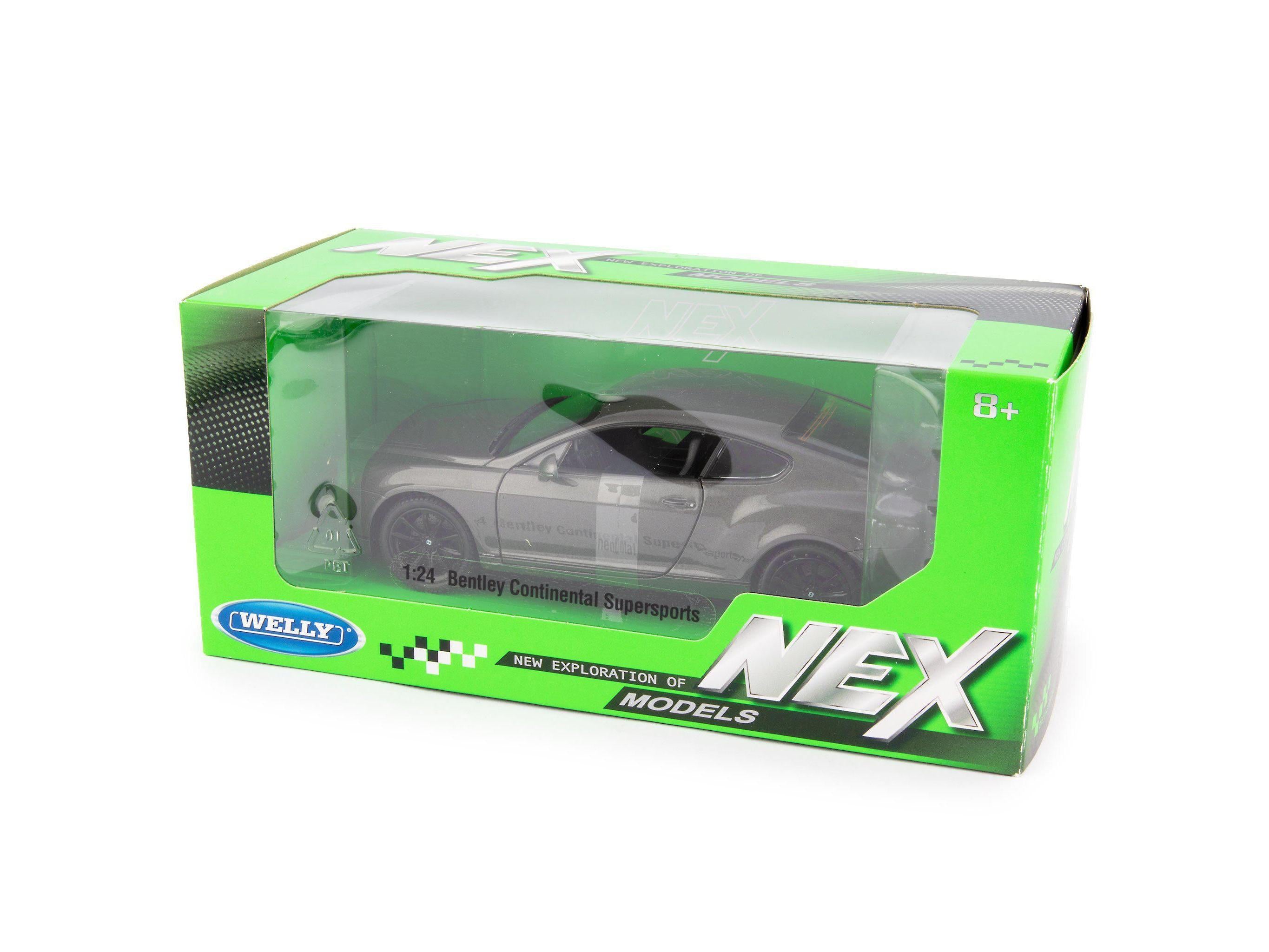 Bentley Continental Supersports Diecast Model Car grey - 1:24 Scale-Welly-Diecast Model Centre