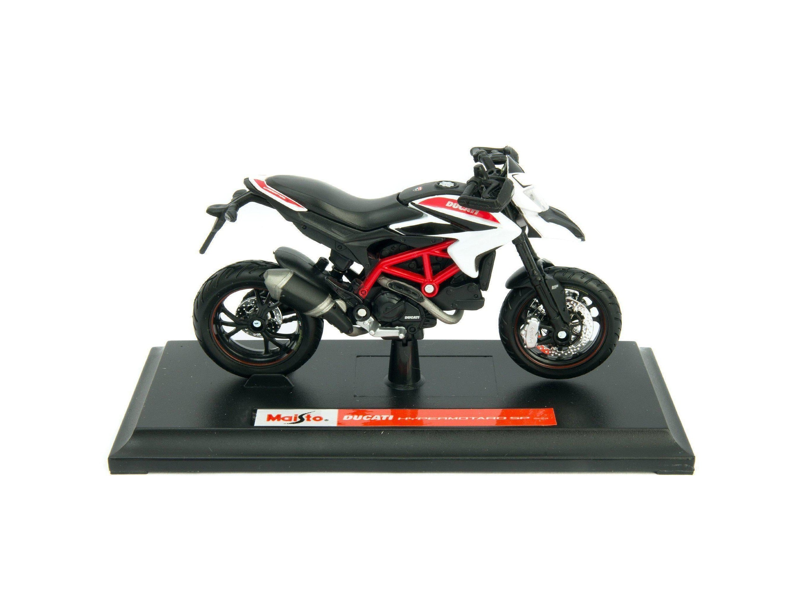 Ducati Hypermotard 2013 white 1:18 Scale Motorcycle Model
