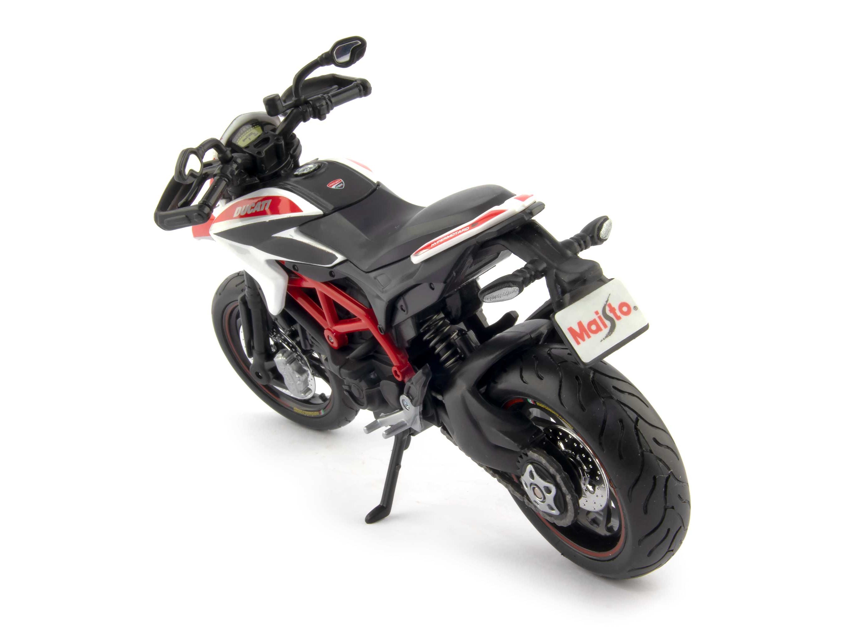 Ducati Hypermotard SP 2013 white 1:12 Scale Motorcycle Model