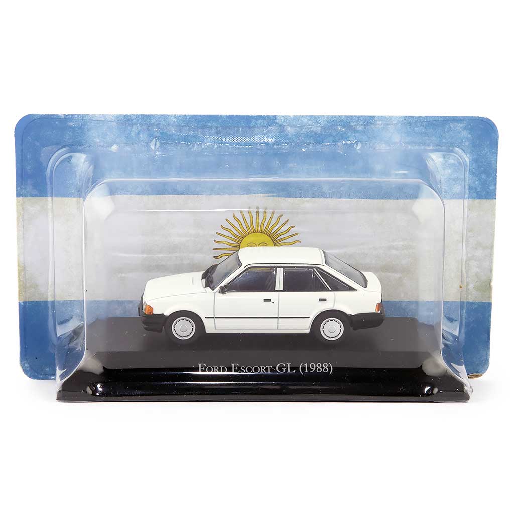 Ford Escort GL Diecast Model Car 1988 white- 1:43 Scale-Unbranded-Diecast Model Centre