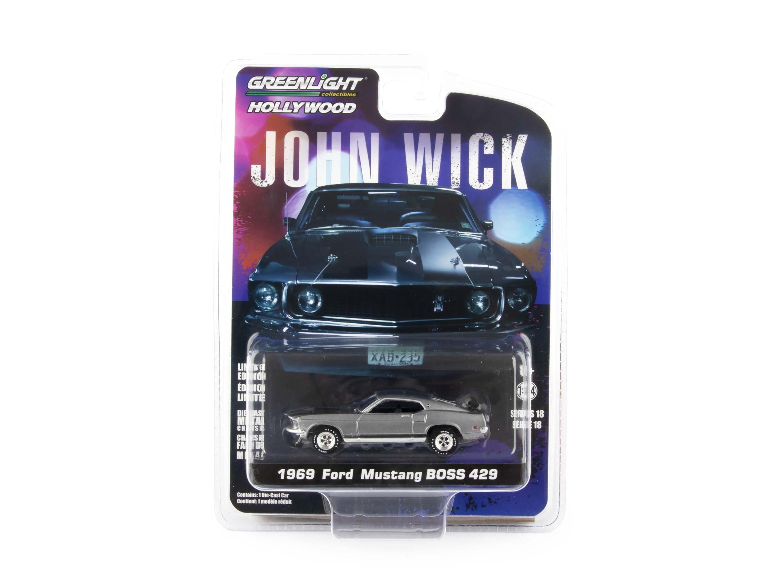 Ford Mustang Boss 429 John Wick 1:64 car GreenLight 44780E