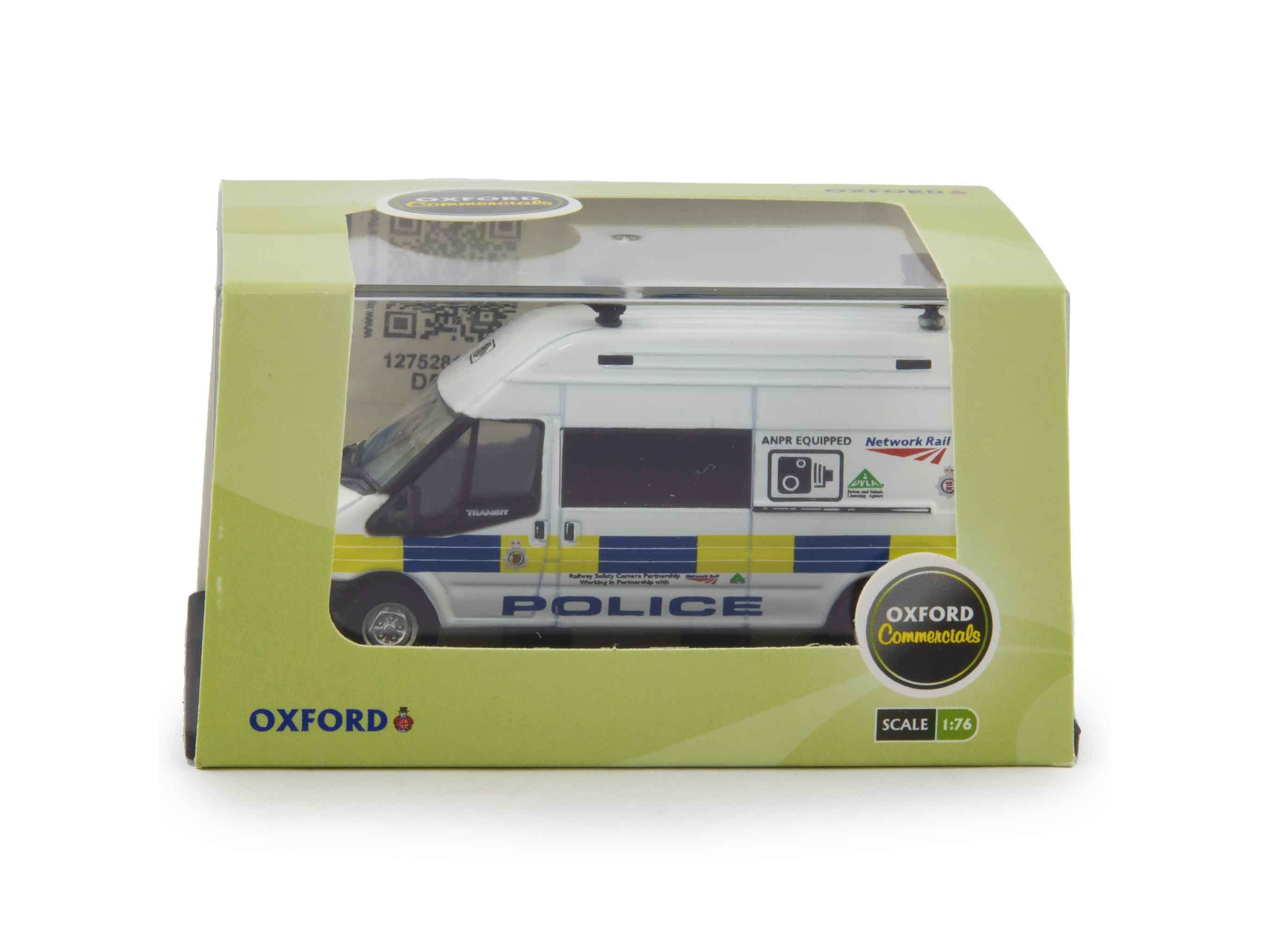Ford Transit Mk5 LWB British Transport Police 1:76 Scale Oxford Diecast Model