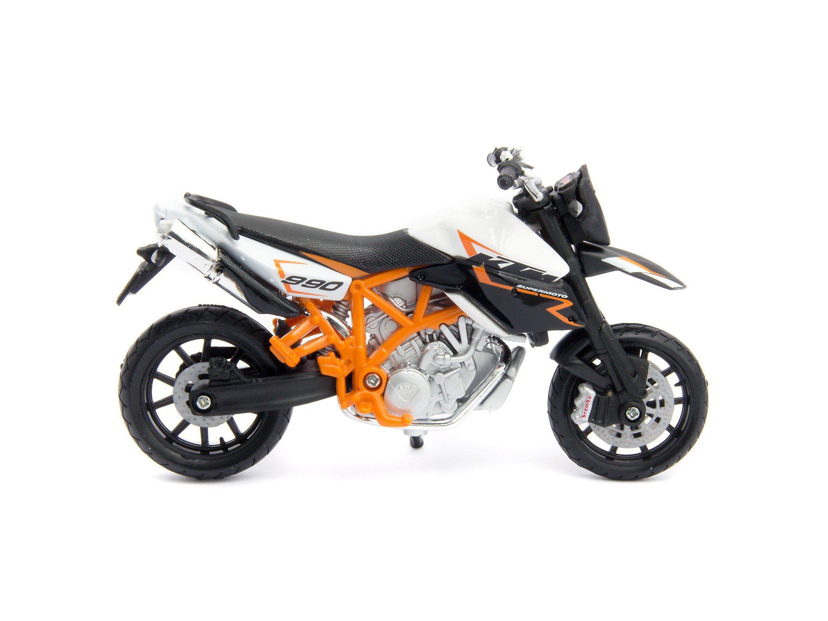 KTM 990 Supermoto R 2011 black/white- 1:18 Scale Motorcycle Model