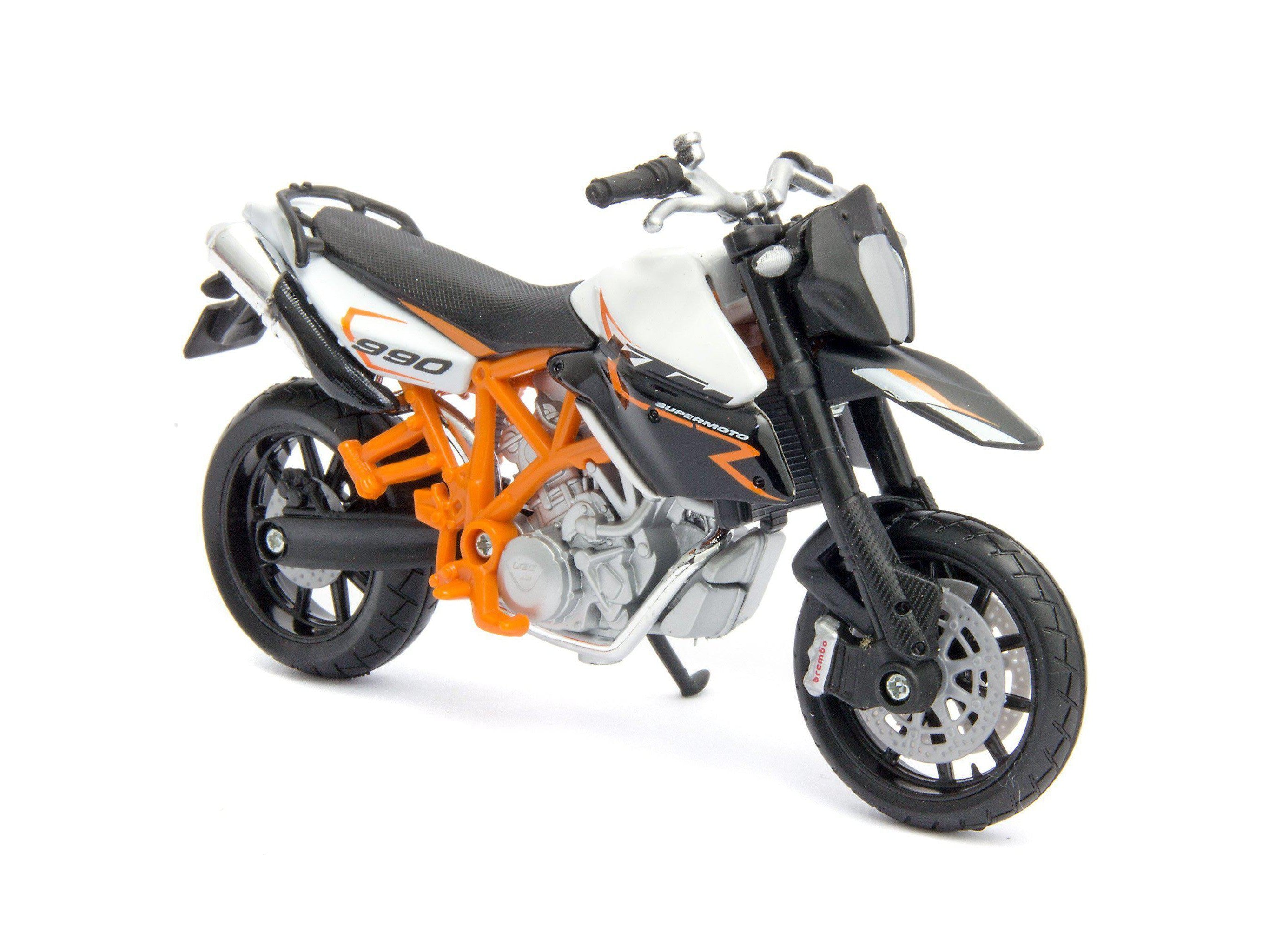 KTM 990 Supermoto R 2011 black/white- 1:18 Scale Motorcycle Model
