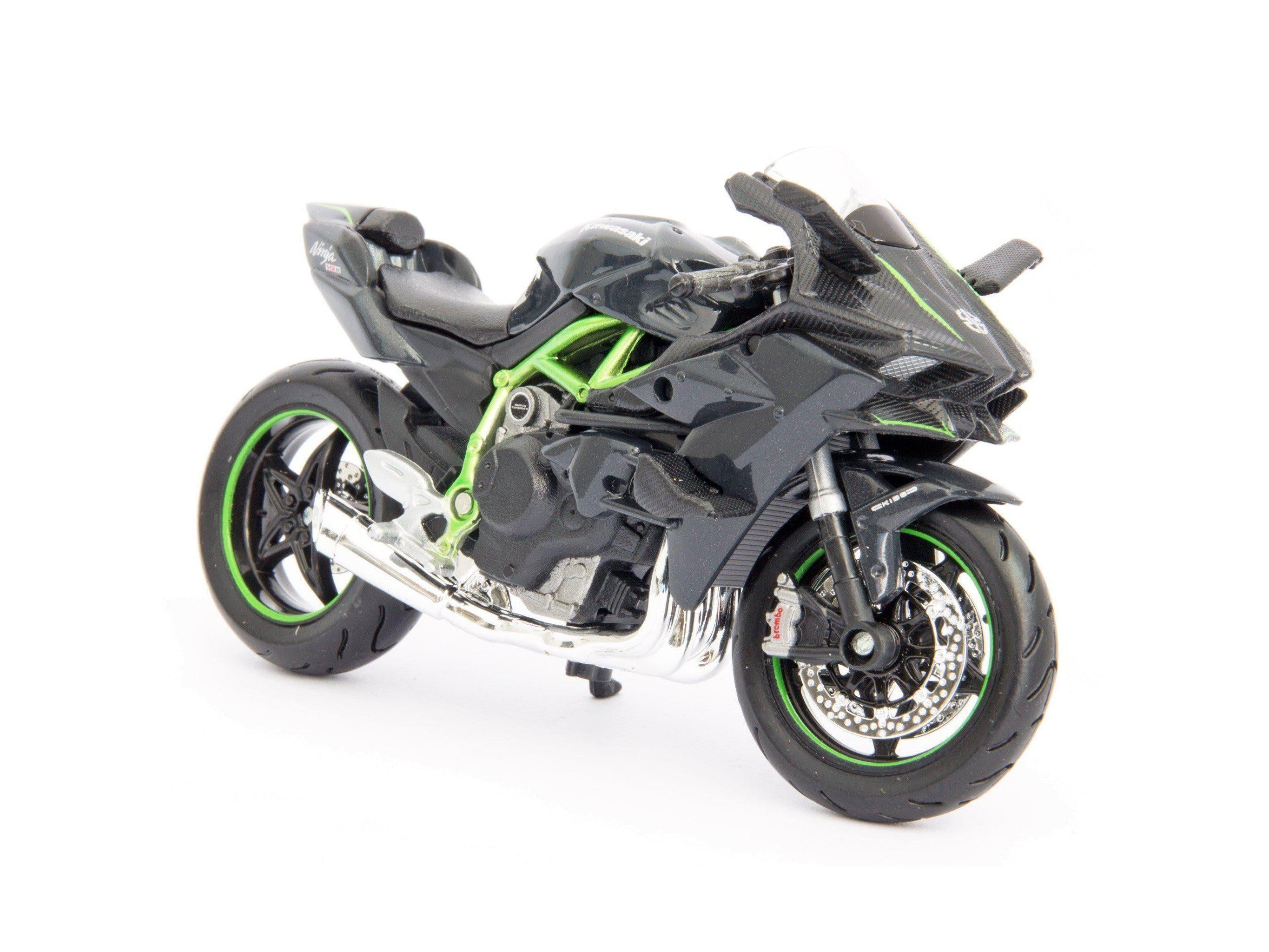 Kawasaki H2 R Ninja grey 1:18 Scale Motorcycle Model