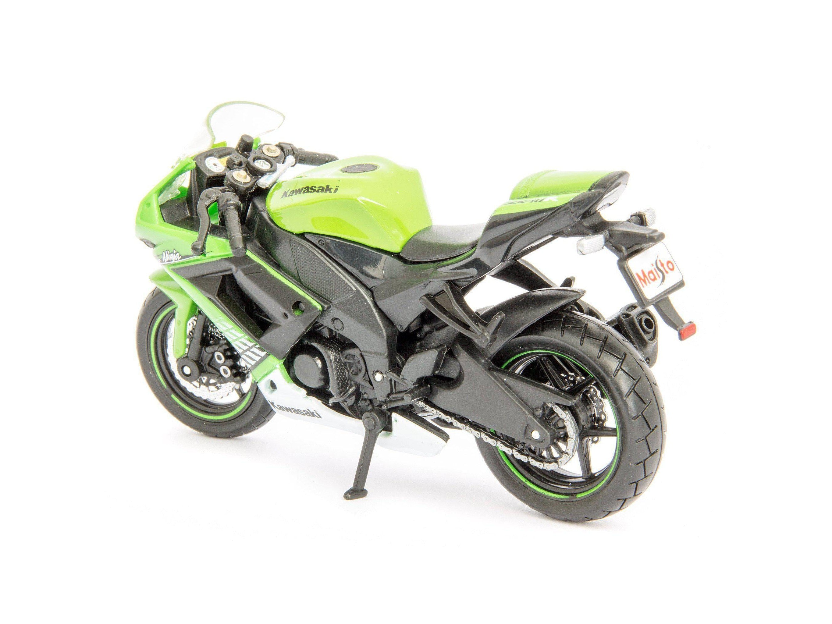 Kawasaki Ninja ZX-10R green 1:18 Scale Motorcycle Model