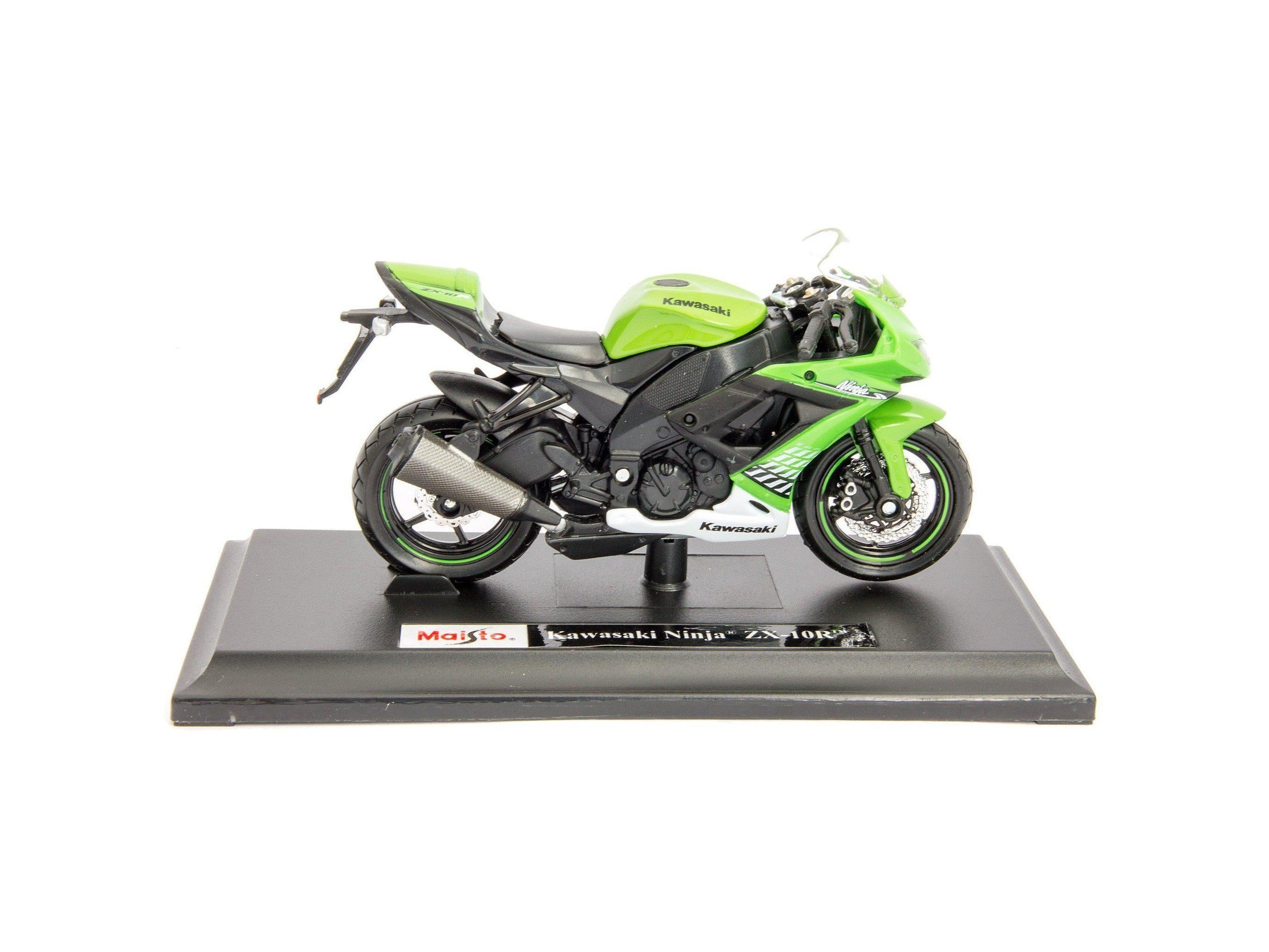 Kawasaki Ninja ZX-10R green 1:18 Scale Motorcycle Model