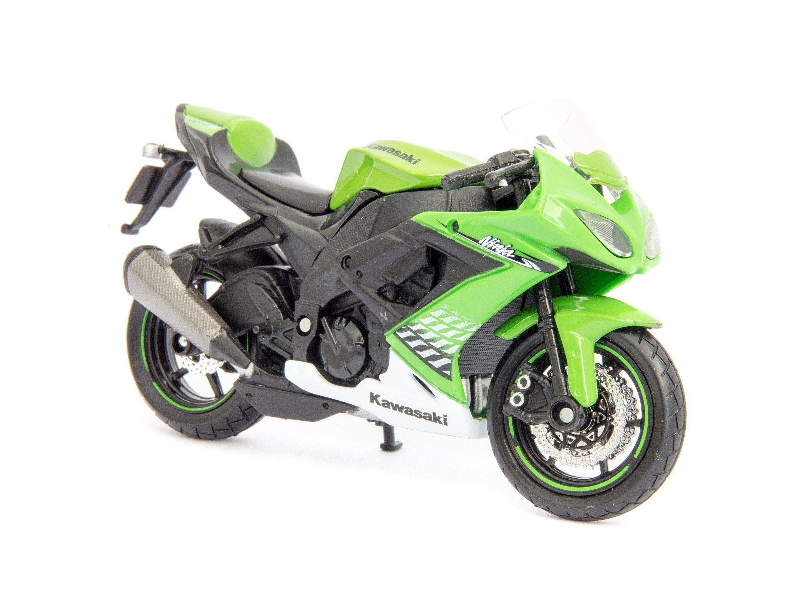 Kawasaki Ninja ZX-10R green 1:18 Scale Motorcycle Model