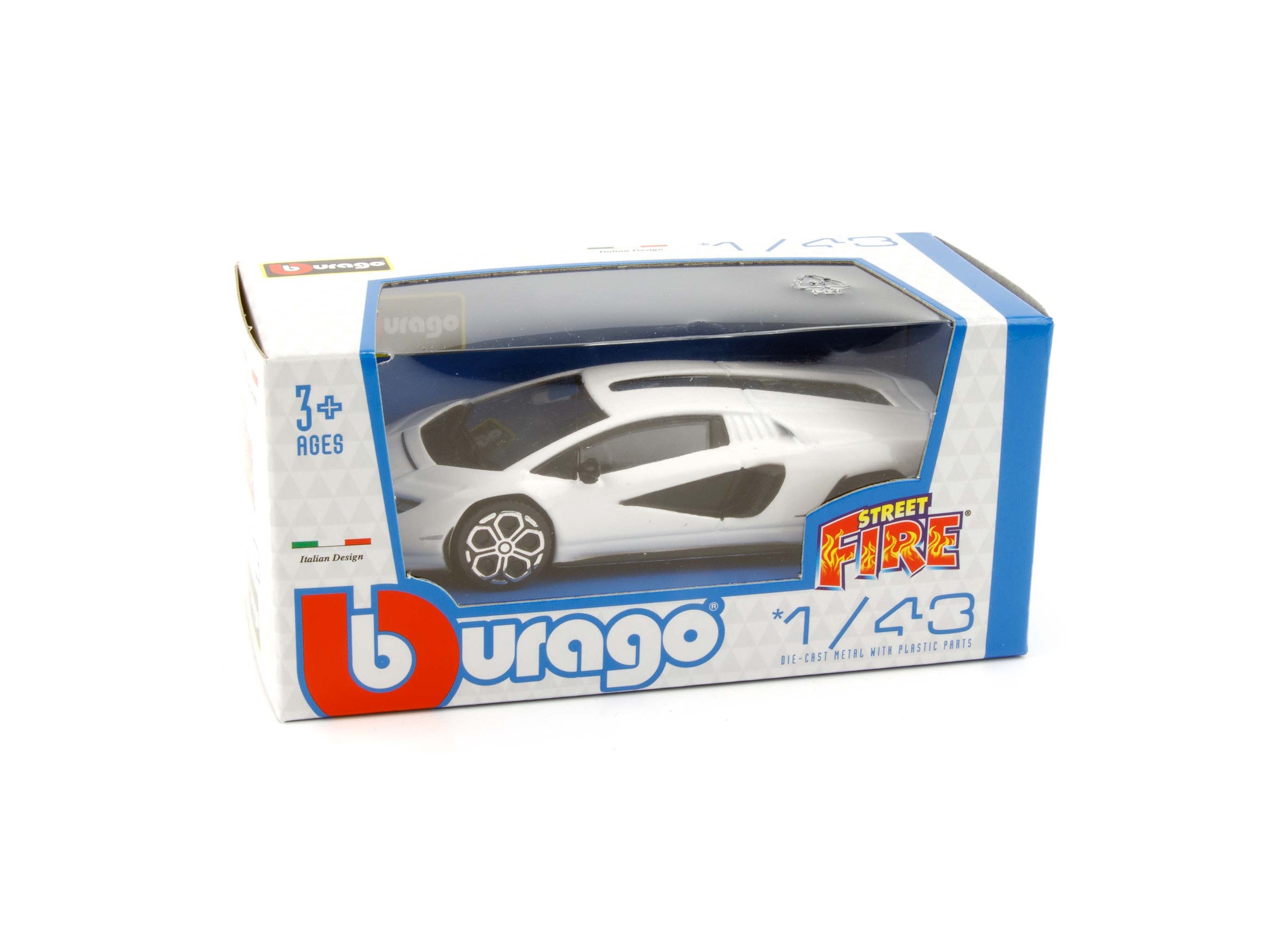 Lamborghini Countach LPI 800-4 2022 white - 1:43 Scale Diecast Toy Car-Bburago-Diecast Model Centre