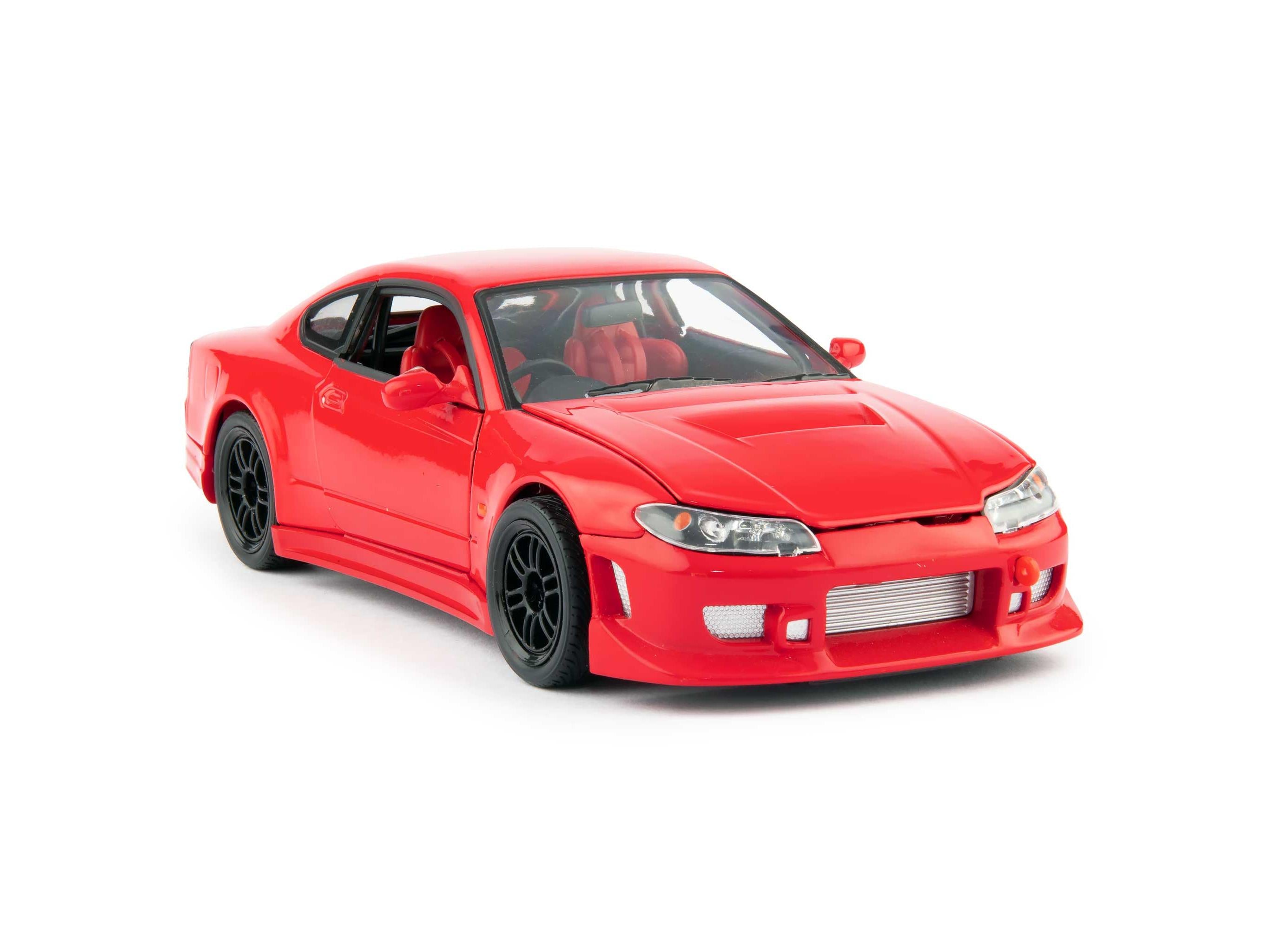 Nissan Silvia S-15 RS-R Diecast Model Car red - 1:24 Scale-Welly-Diecast Model Centre