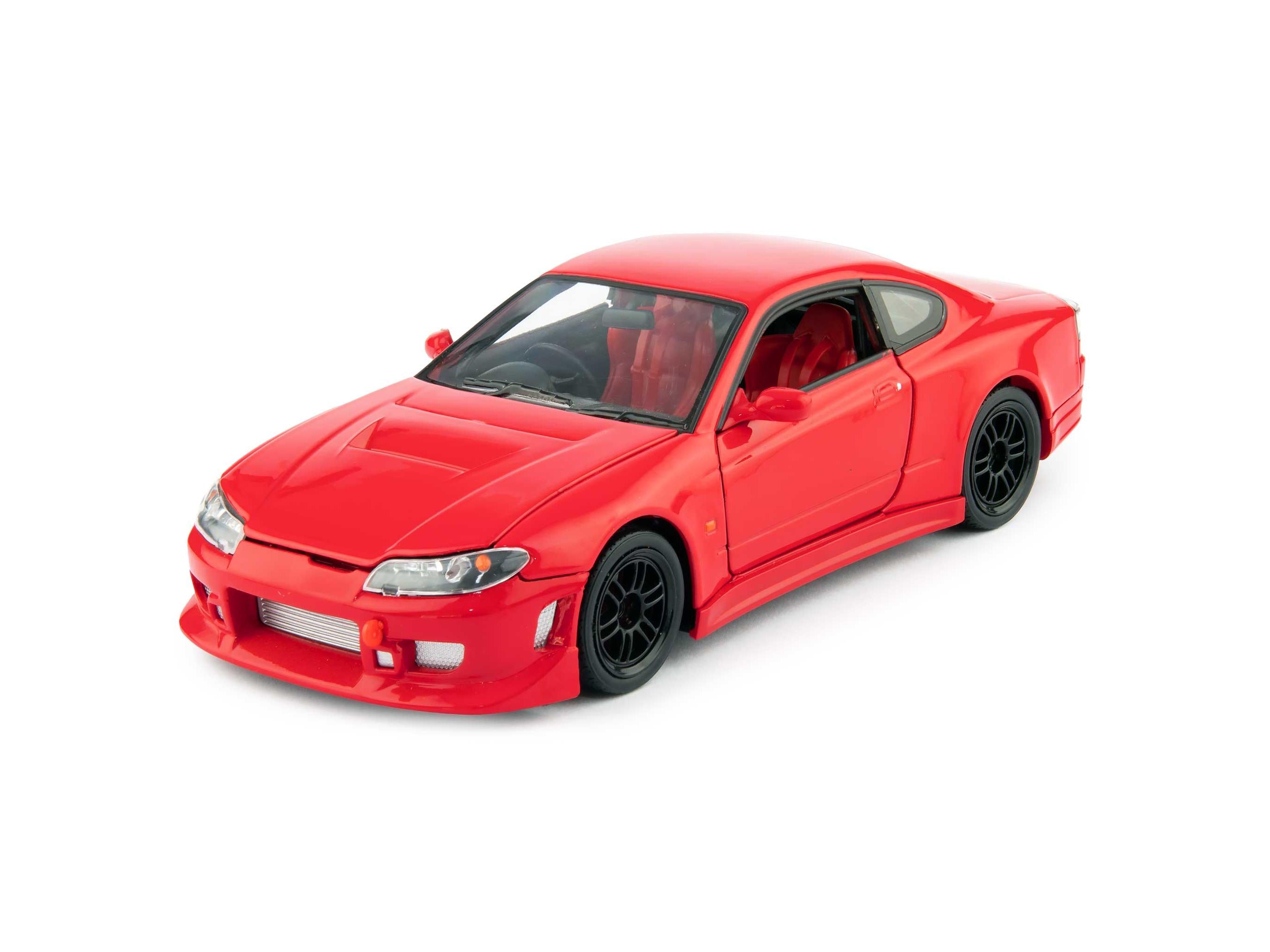 Nissan Silvia S-15 RS-R Diecast Model Car red - 1:24 Scale-Welly-Diecast Model Centre