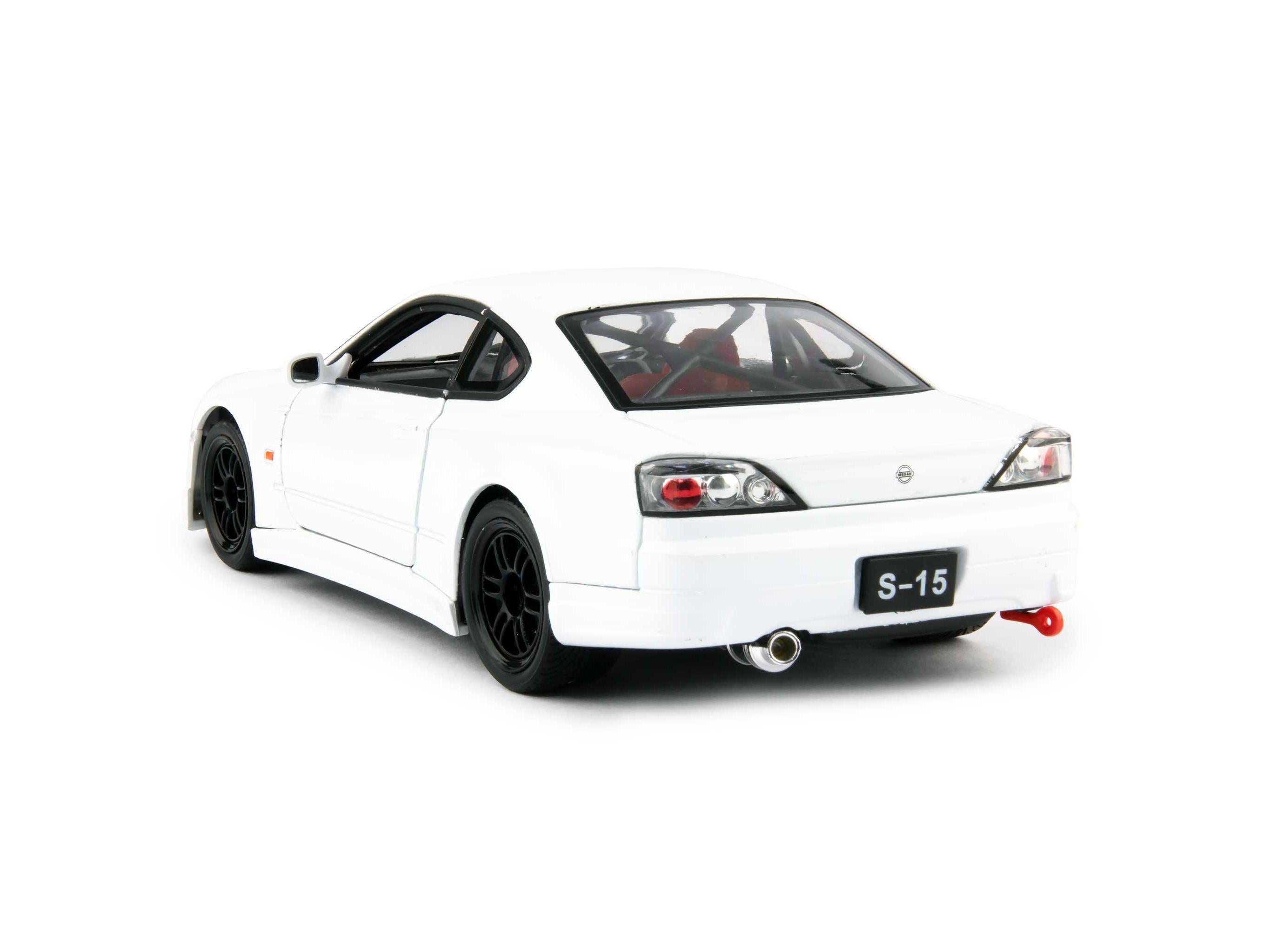 Nissan Silvia S-15 RS-R Diecast Model Car white - 1:24 Scale-Welly-Diecast Model Centre