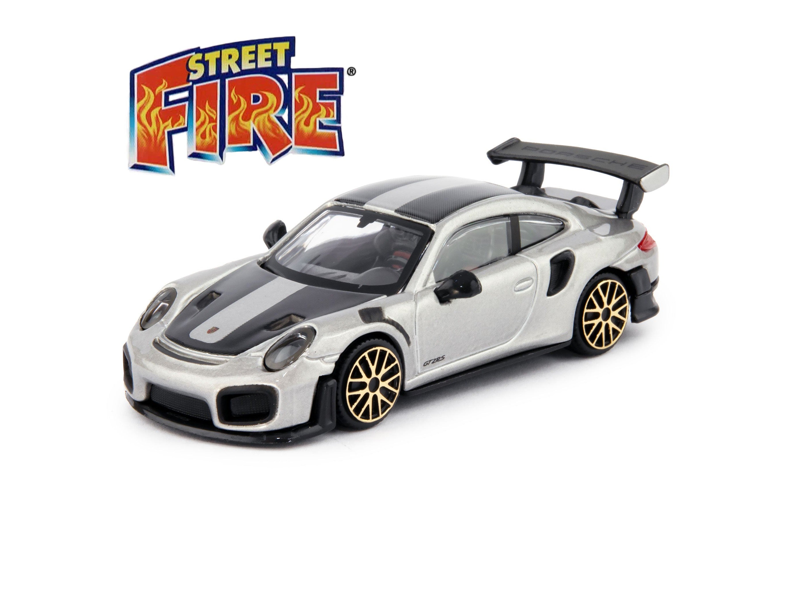 Porsche 911 GT2 RS silver 1:43 Scale Toy Car