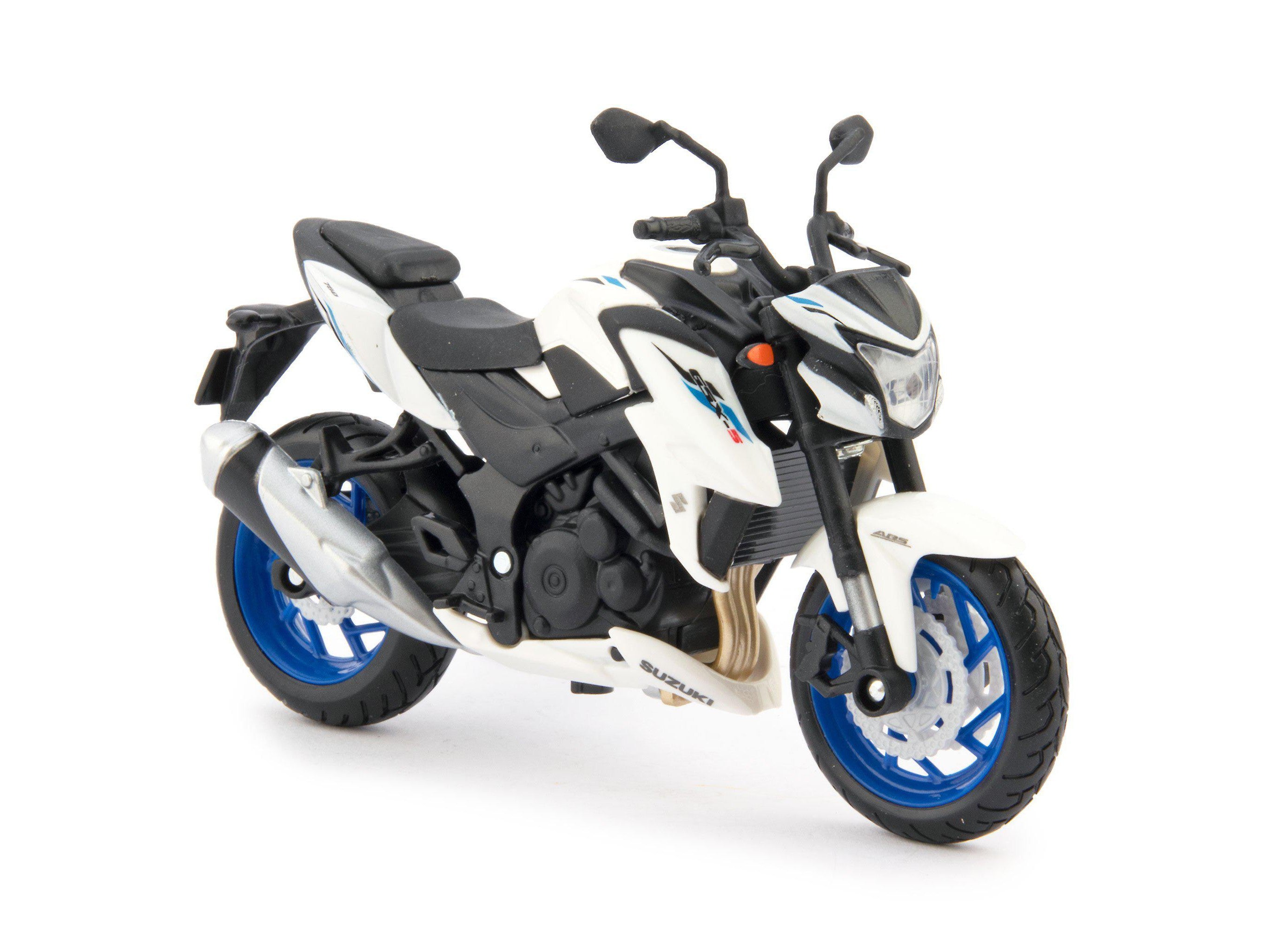 Suzuki GSX-S750 ABS white 1:18 Scale Motorcycle Model