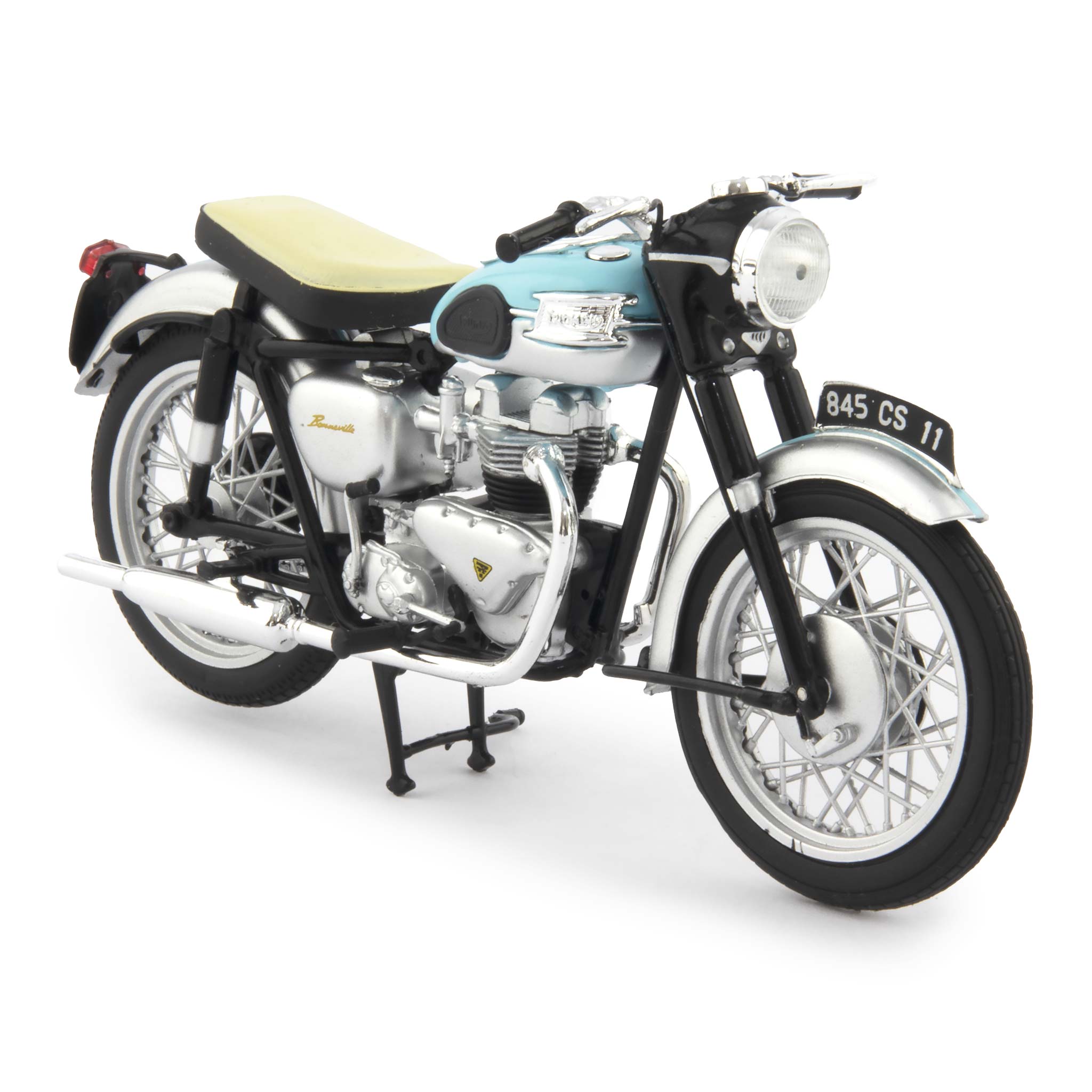 Triumph Bonneville Diecast Model Motorcycle 1959 blue - 1:18 Scale-Norev-Diecast Model Centre