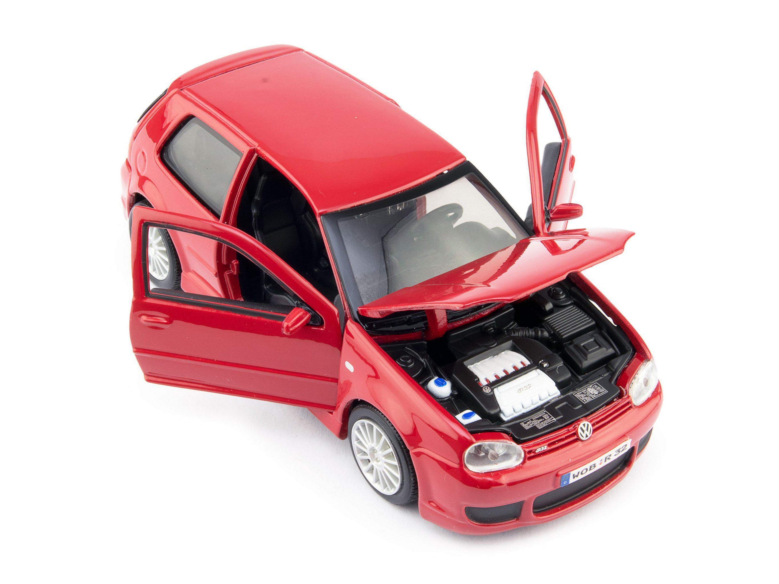 Volkswagen Golf Mk4 R32 red 1:24 Scale Model Car