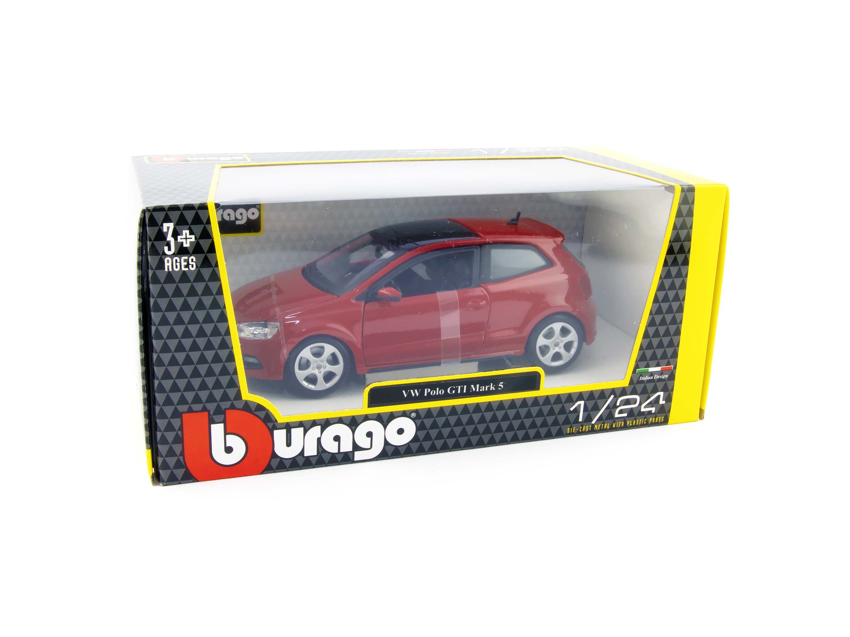 Volkswagen Polo GTi Mk5 red 1:24 Scale Model Car