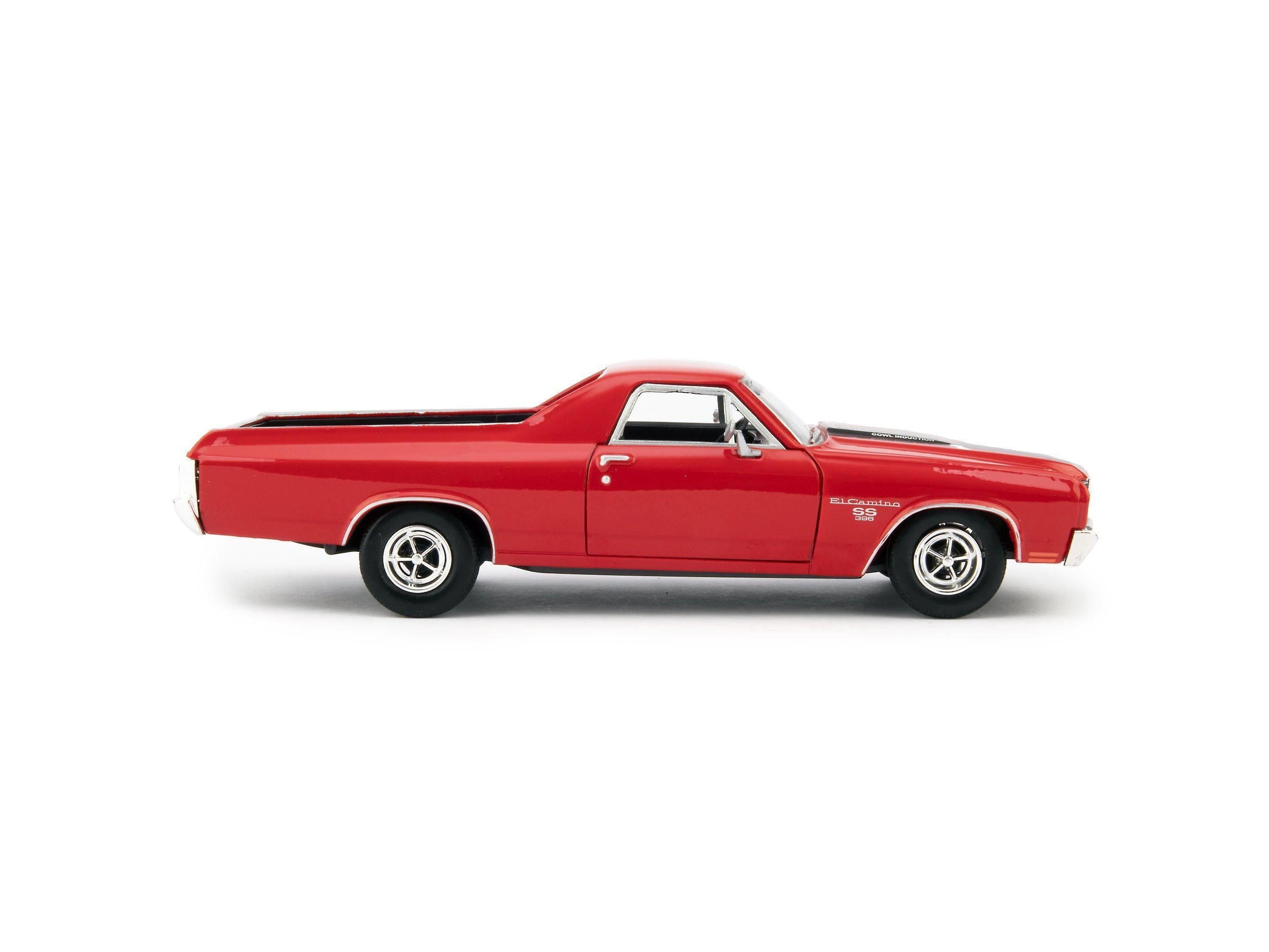 Chevrolet El Camino SS Diecast Model Pickup 1970 red - 1:24 Scale-Motormax-Diecast Model Centre