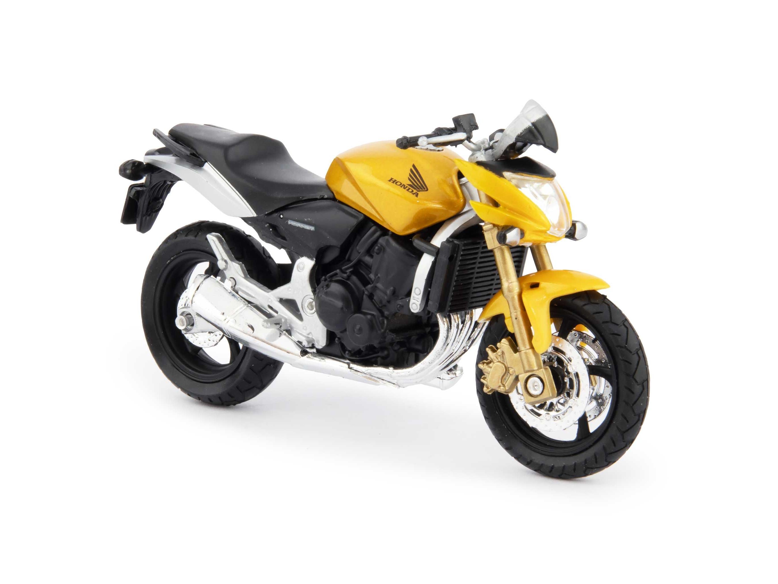 Honda Hornet Diecast Model Motorcycle yellow - 1:18 Scale-Welly-Diecast Model Centre