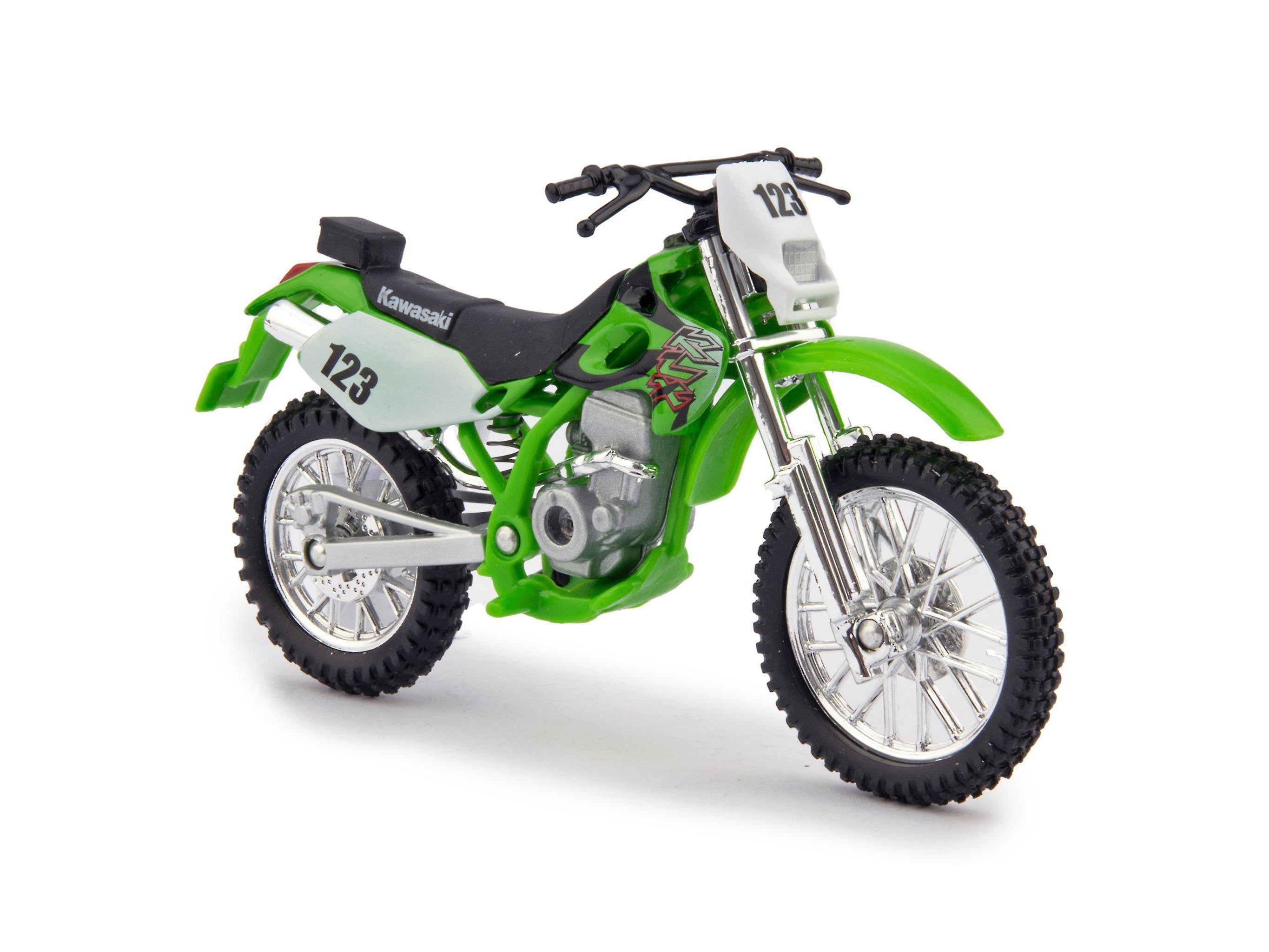 Kawasaki KLX250SR Diecast Model Motorcycle green - 1:18 scale-Maisto-Diecast Model Centre