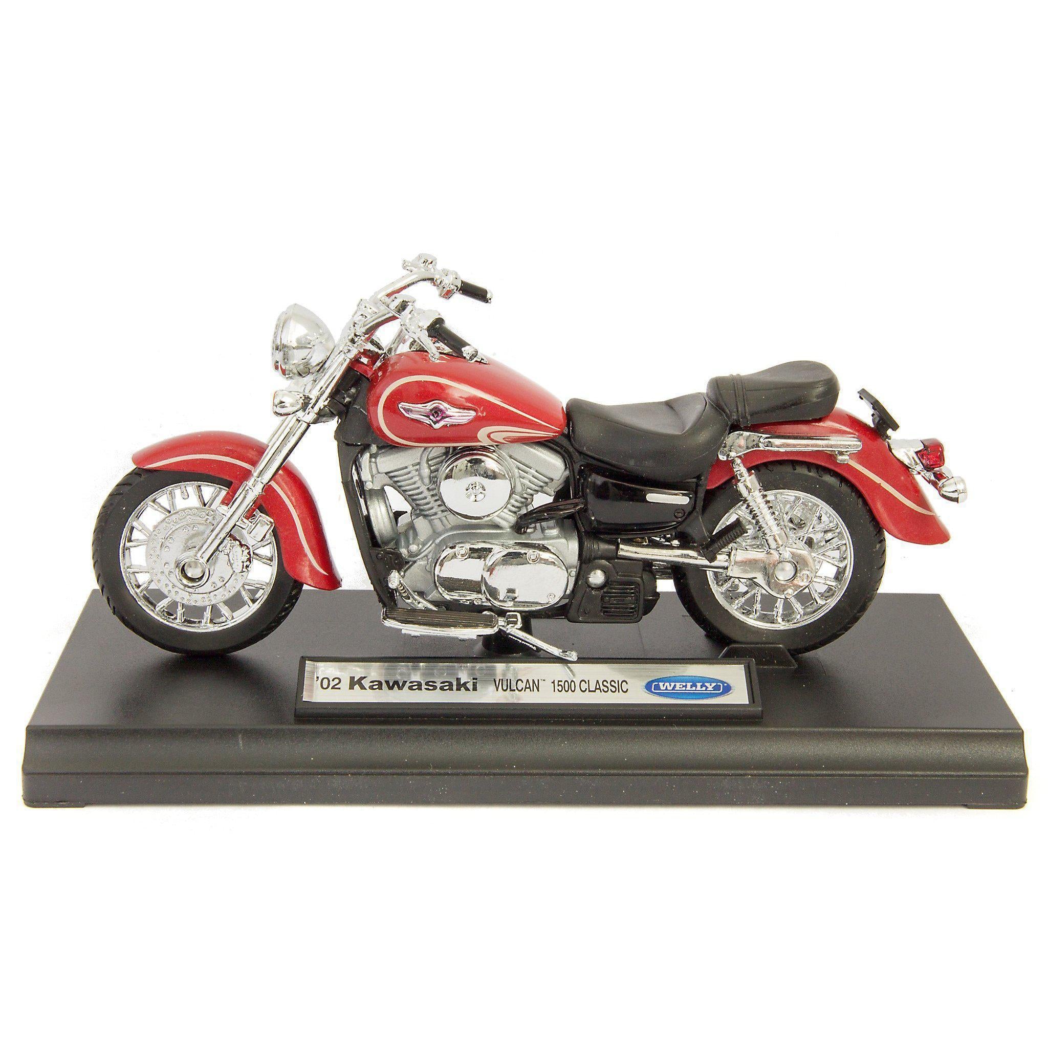 Kawasaki Vulcan 1500 Classic Diecast Model Motorcycle 2002 - 1:18 Scale-Welly-Diecast Model Centre