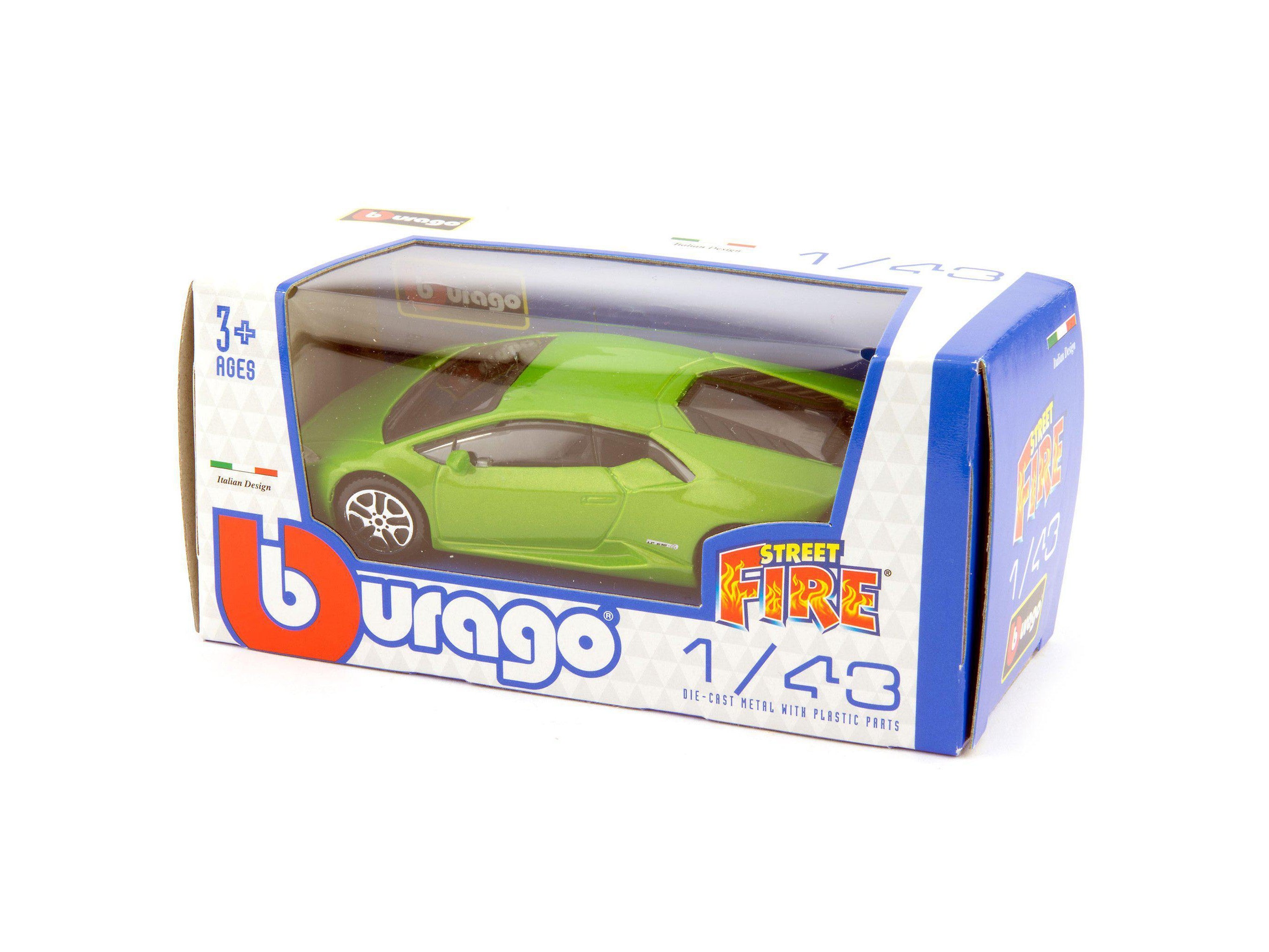 Lamborghini Huracan LP 610-4 Diecast Toy Car green - 1:43 Scale-Bburago-Diecast Model Centre