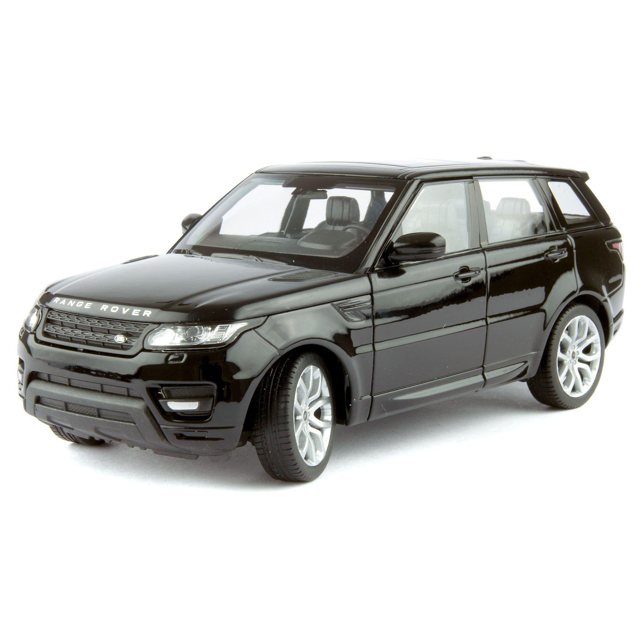 Range Rover Sport Diecast Model Car black - 1:24 Scale-Welly-Diecast Model Centre