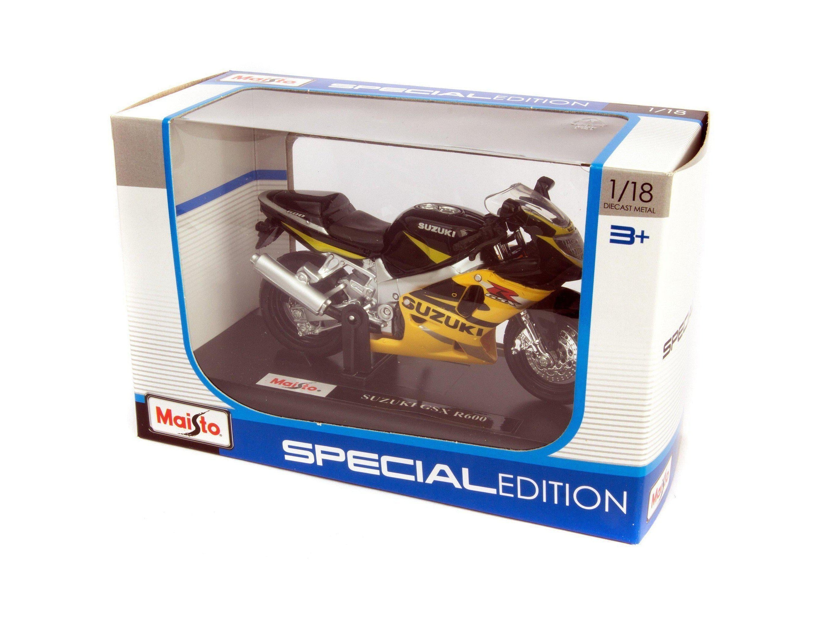 Suzuki GSX-R600 Diecast Model Motorcycle - 1:18 Scale-Maisto-Diecast Model Centre