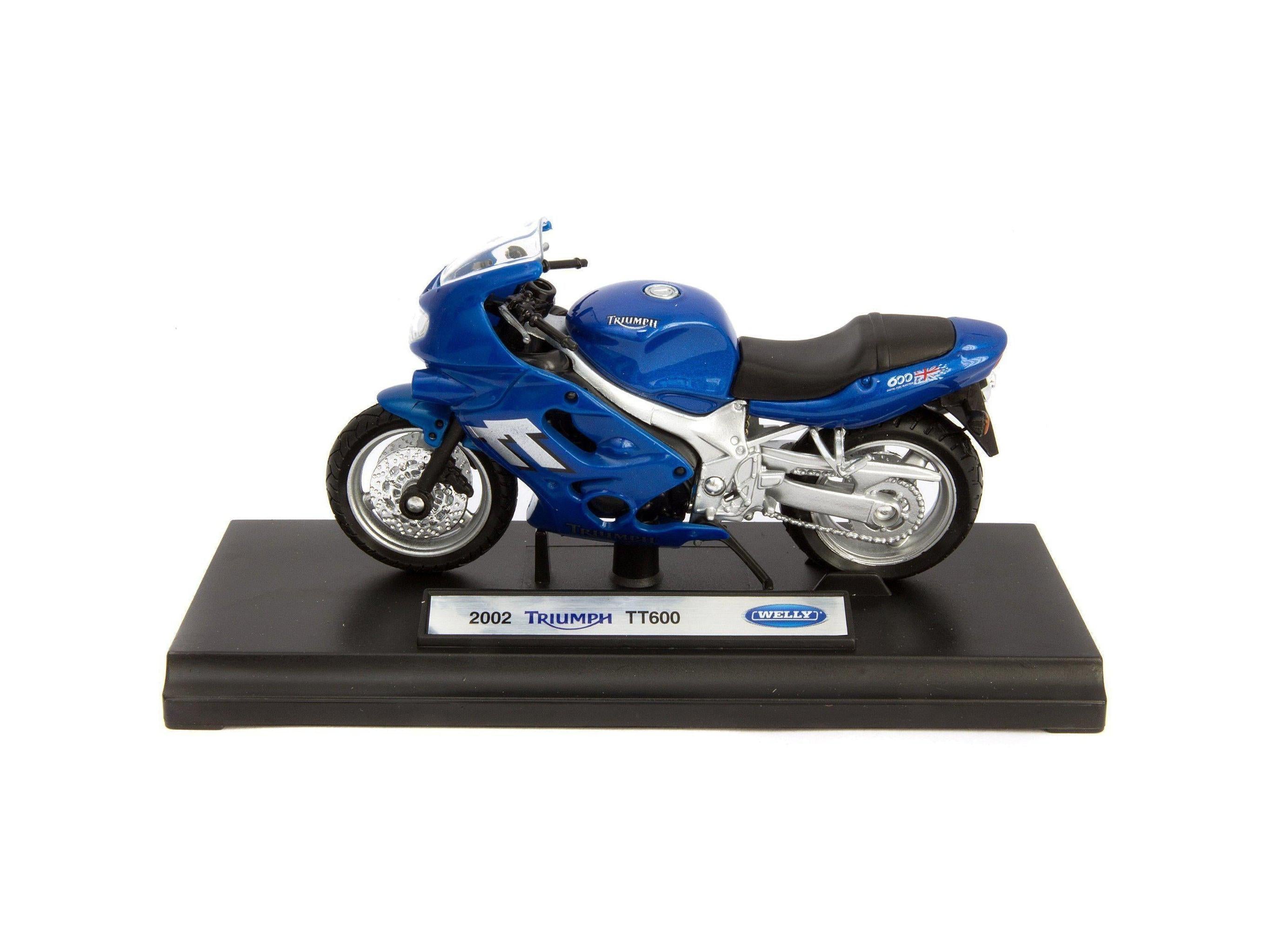 Triumph TT600 Diecast Model Motorcycle 2002 - 1:18 Scale-Welly-Diecast Model Centre