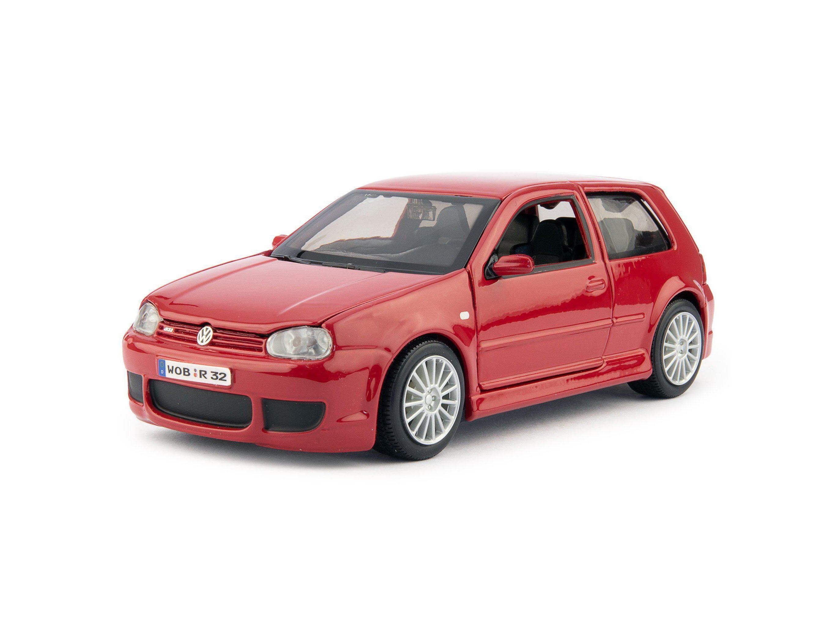 Volkswagen Golf R32 Diecast Model Car red - 1:24 Scale-Maisto-Diecast Model Centre