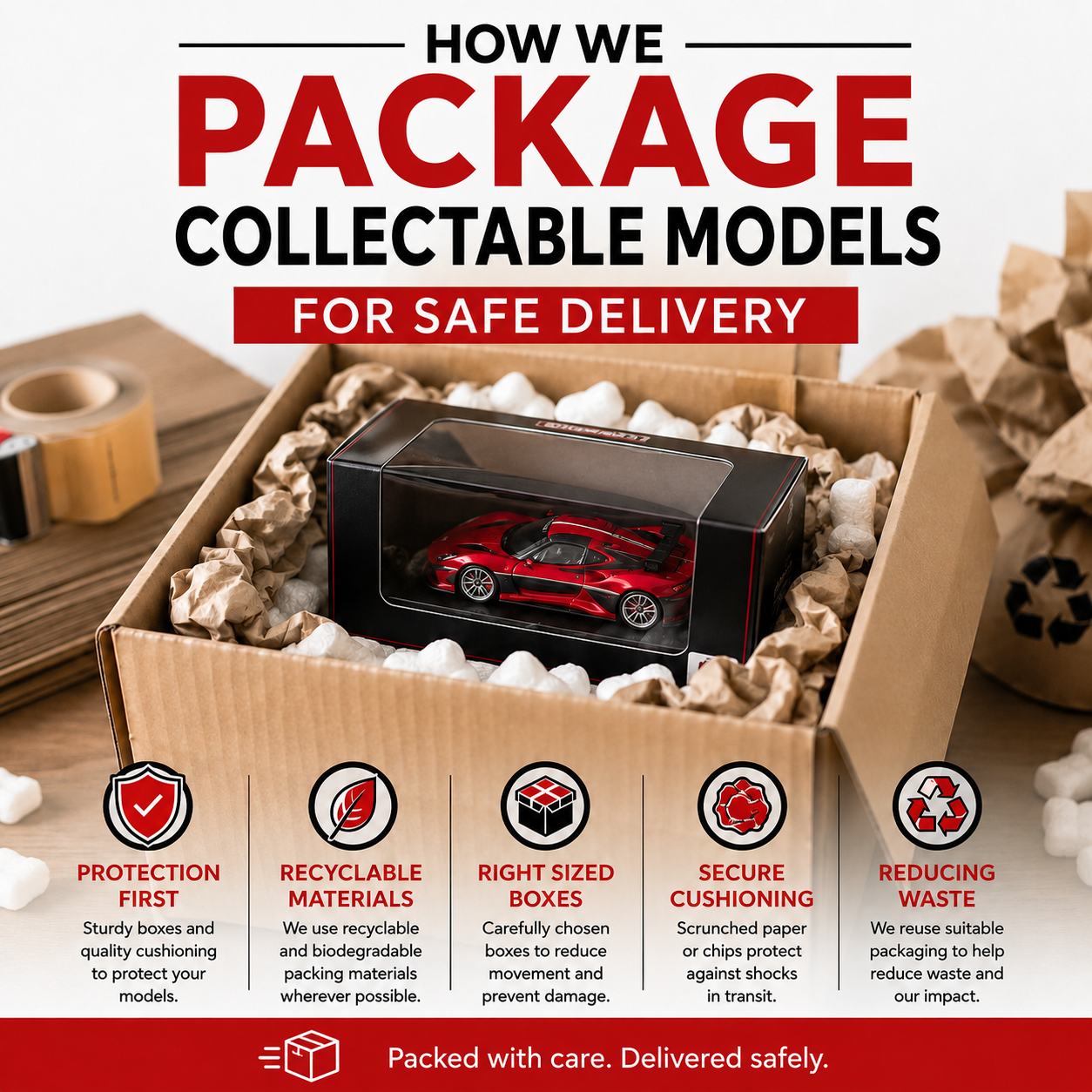 How We Package Model Cars for Safe Delivery