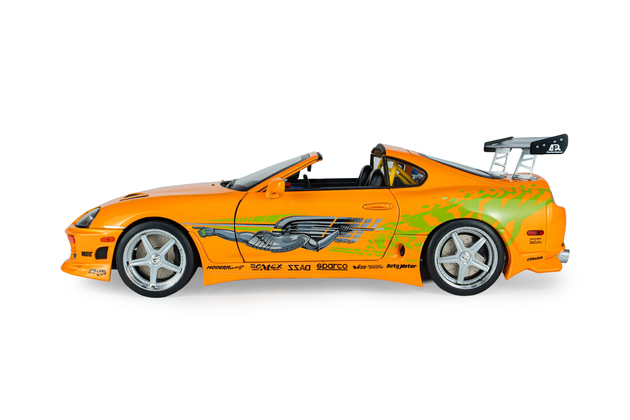 Toyota Supra Mk4 (A80) Fast and Furious 1 Brian Toit Ouvert 2001 1:18 Solido Modèle réduit
