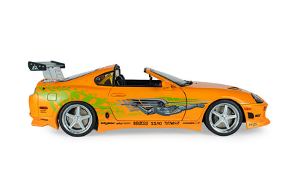 Toyota Supra Mk4 (A80) Fast and Furious 1 Brian Toit Ouvert 2001 1:18 Solido Modèle réduit